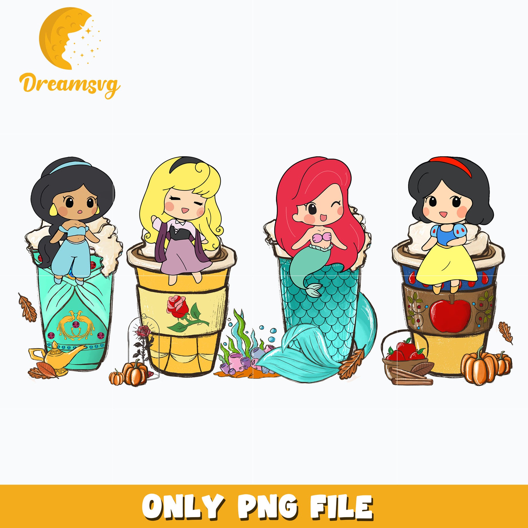 Chibi sprincess halloween png