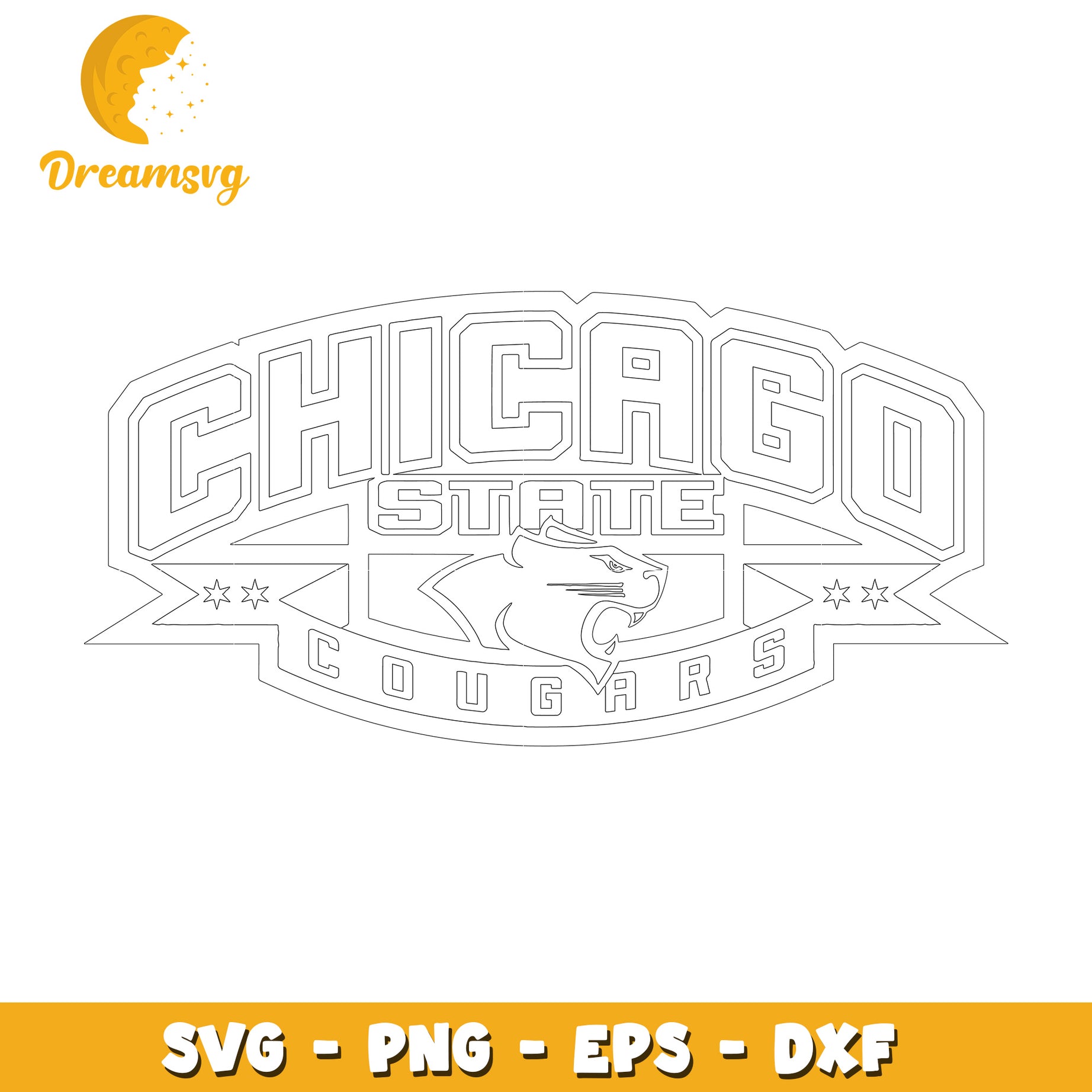 Chicago State Cougars SVG Cut File