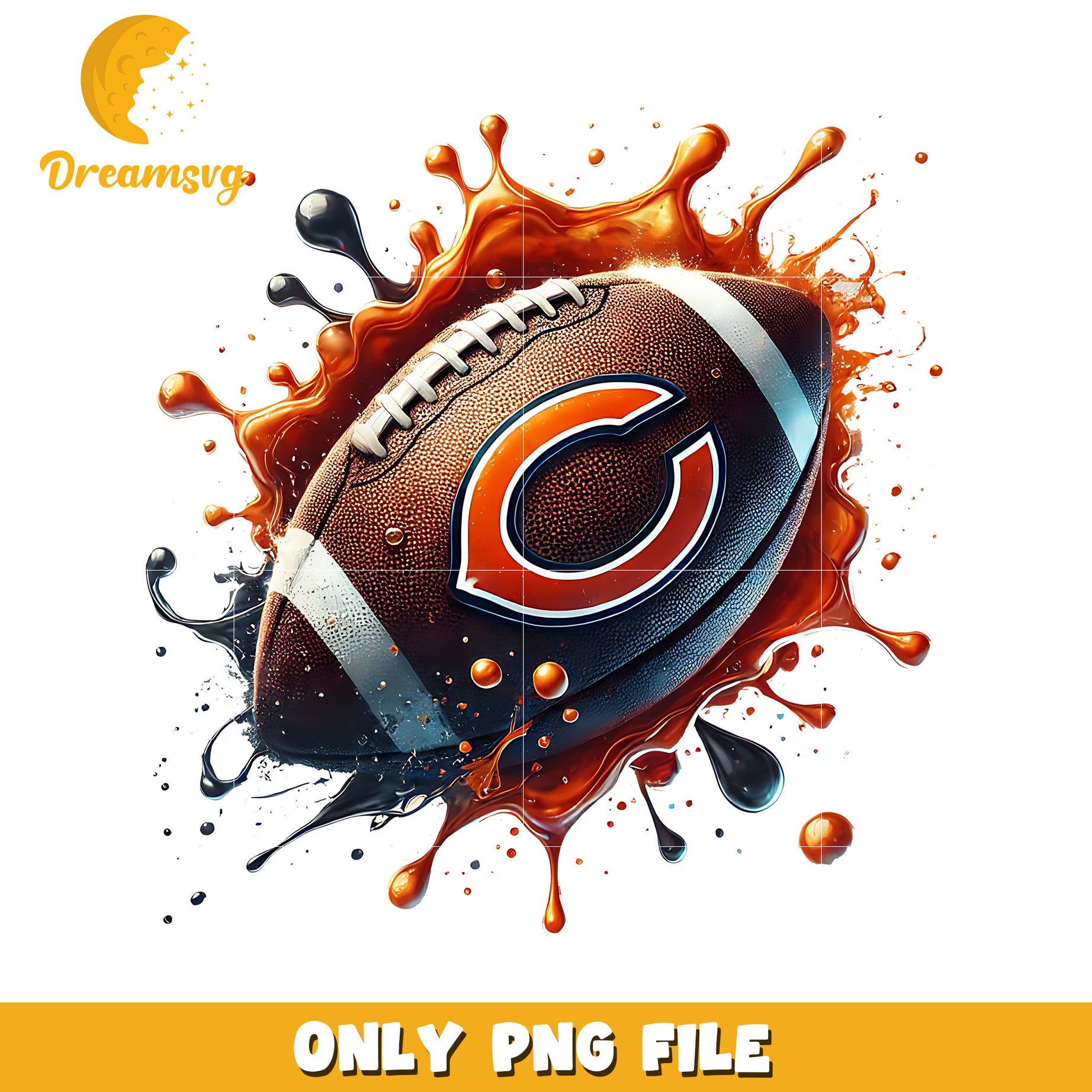 Chicago bears ball png, nfl football png, nfl playoffs png