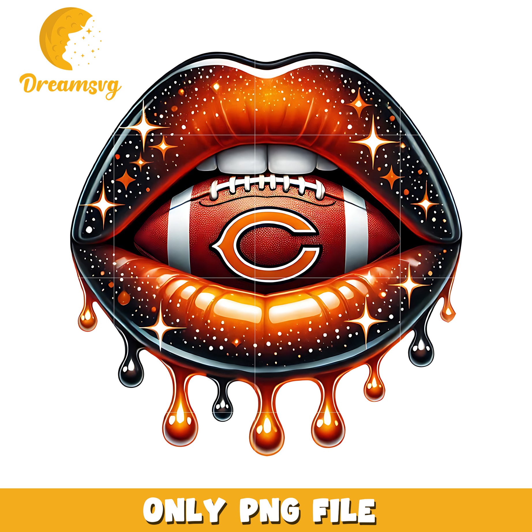 Chicago bears lips png, nfl teams png, nfl team logo png