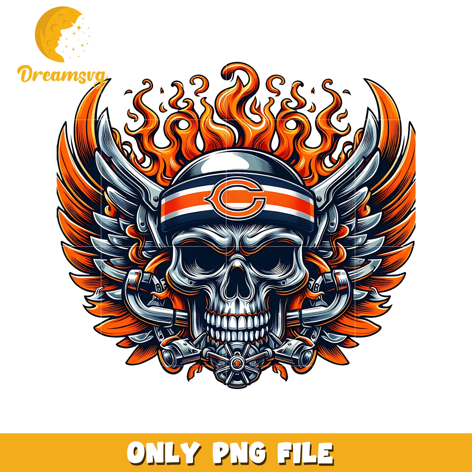 Chicago bears png, nfl teams helmet png, nfl skull bears png