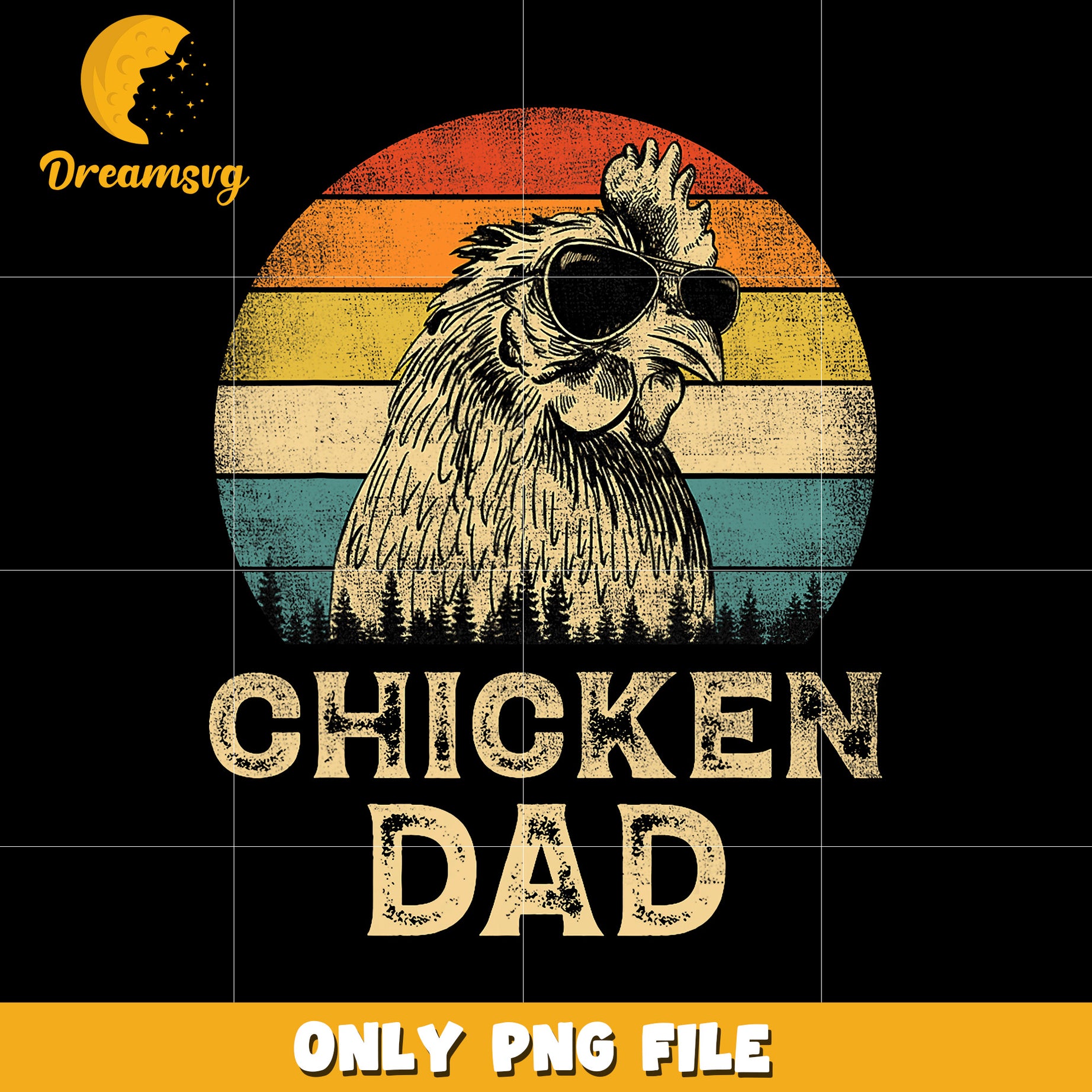 Chicken dad funny png, funny dad png, dad gift png
