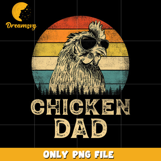 Chicken dad funny png, funny dad png, dad gift png
