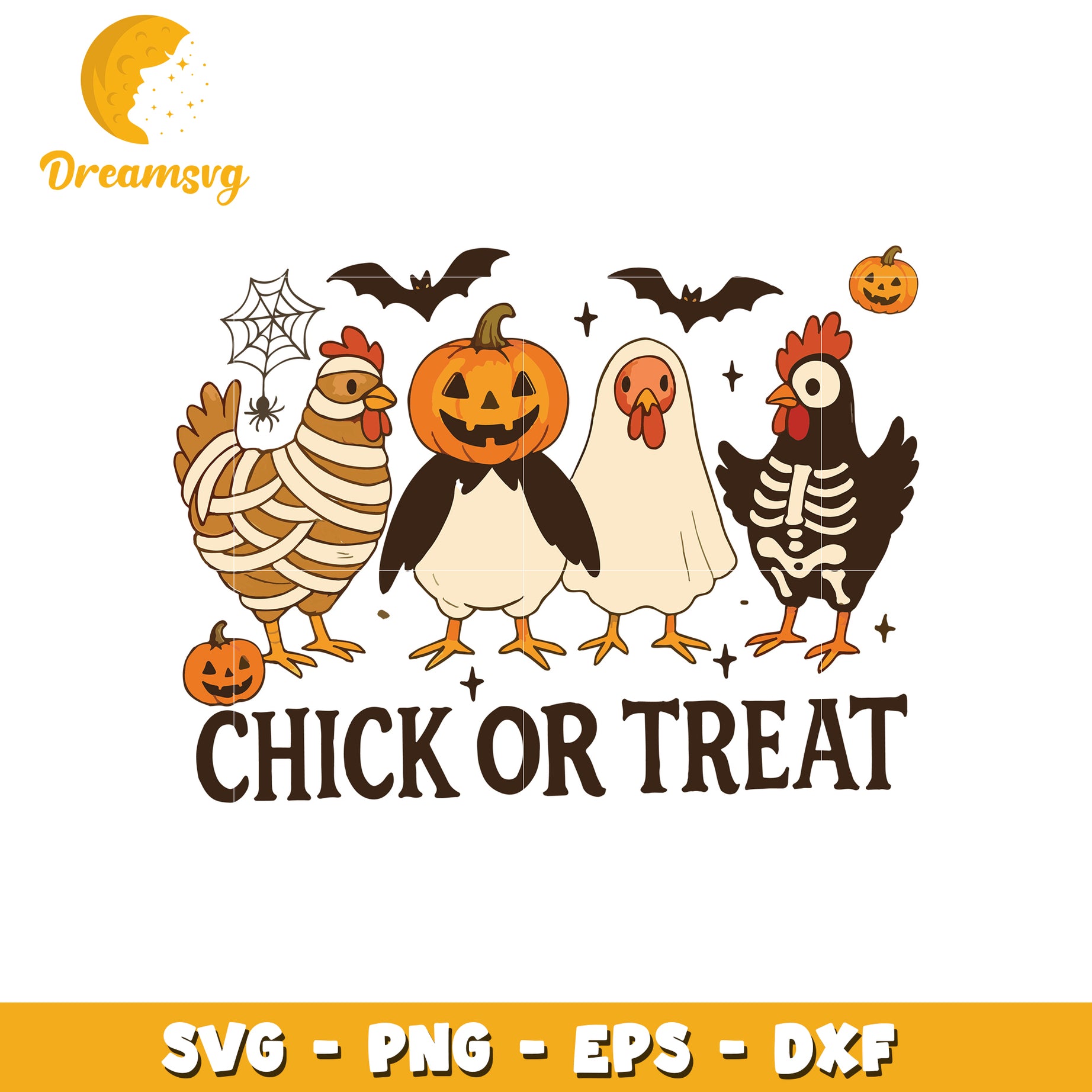 Chick or treat svg, halloween candy svg, halloween characters svg
