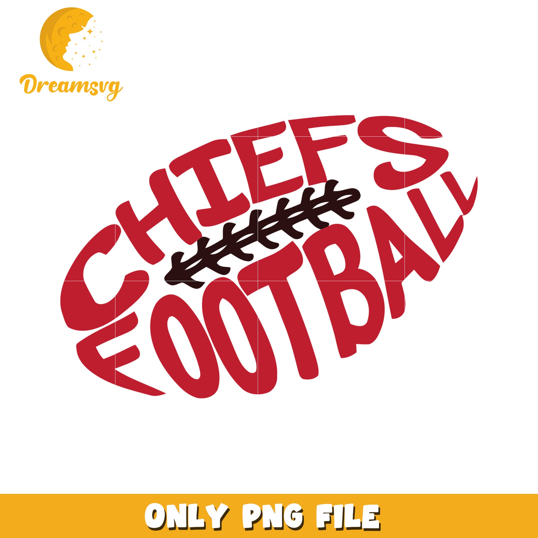 Chiefs Football PNG File for Fans and Merchants