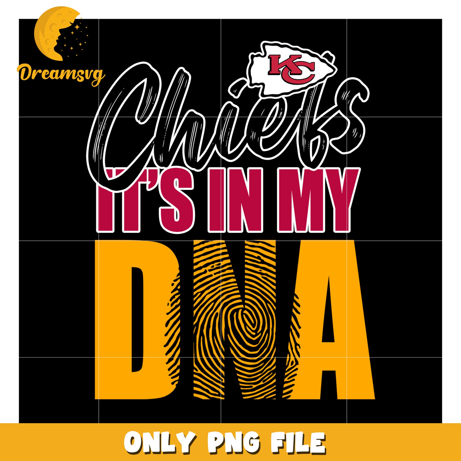 Chiefs Its in My DNA PNG Design for Fans