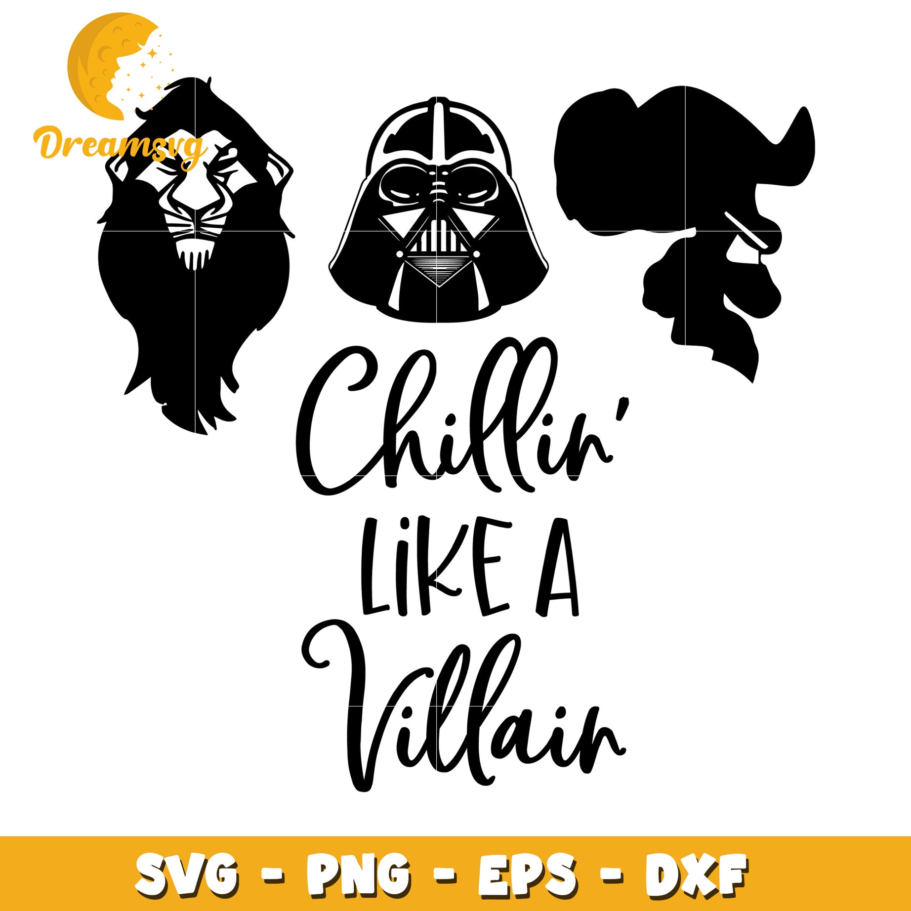 Chillin Like A Villain SVG Cut File