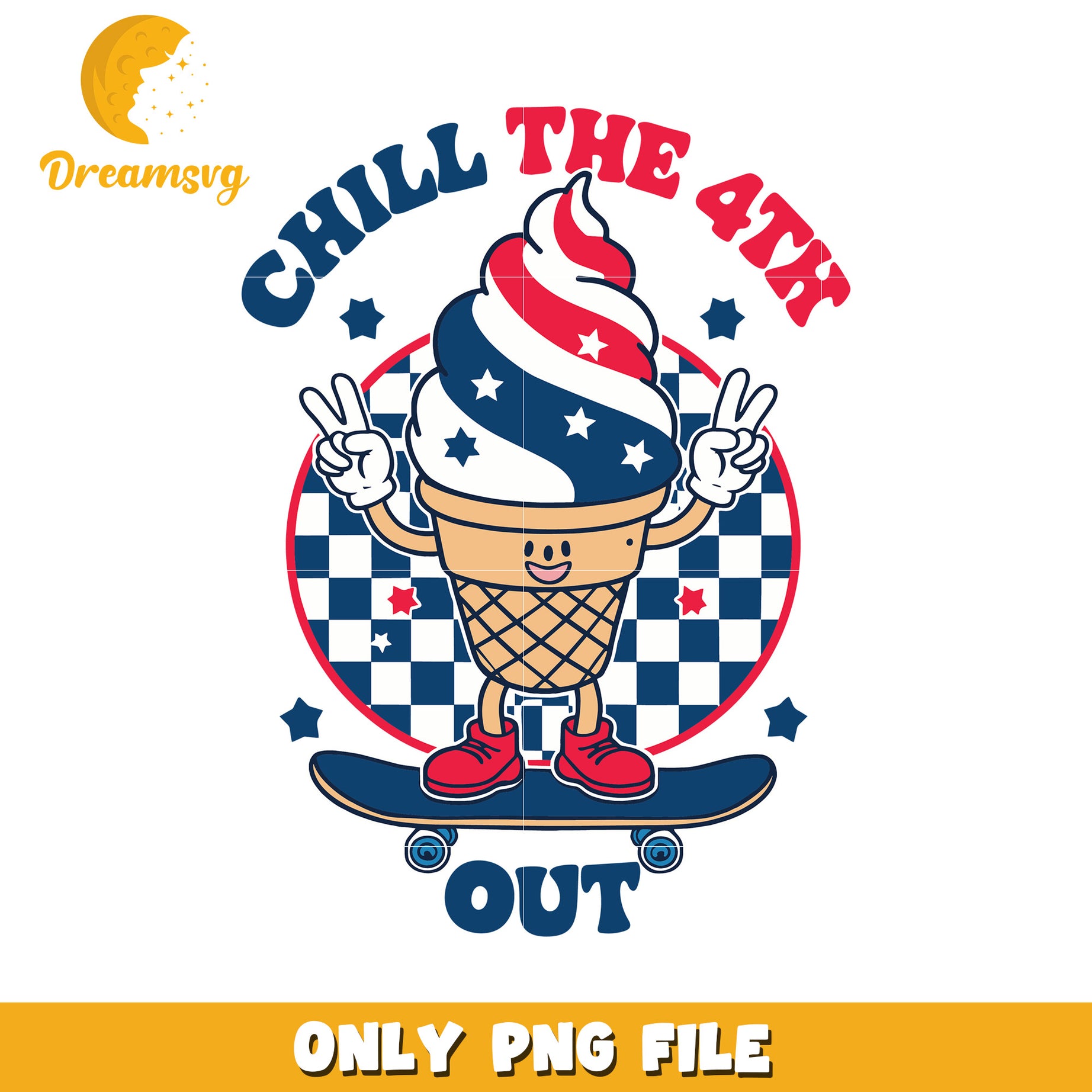 Chill the 4th out png, 4th of july relaxation png, patriotic chill png