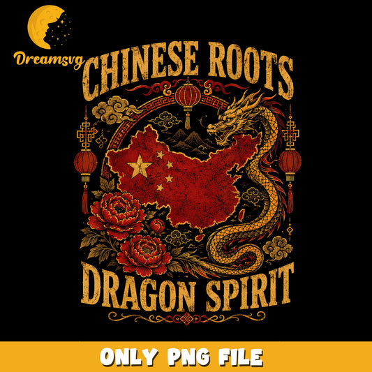 Chinese Roots Dragon Spirit PNG, China Map Dragon, Asian Culture PNG