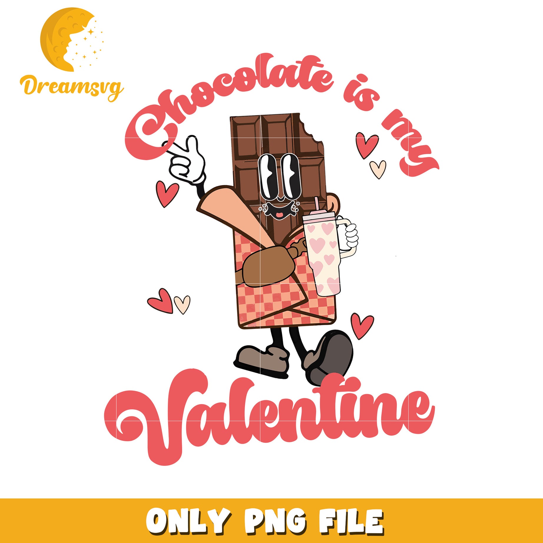 Chocolate Valentine PNG Design