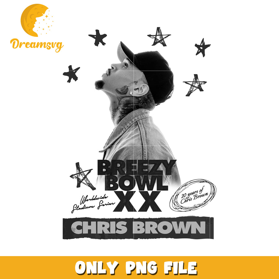 Christ brown breezy bowl xx png, chris brown 2025 tour png, breezy concert event png