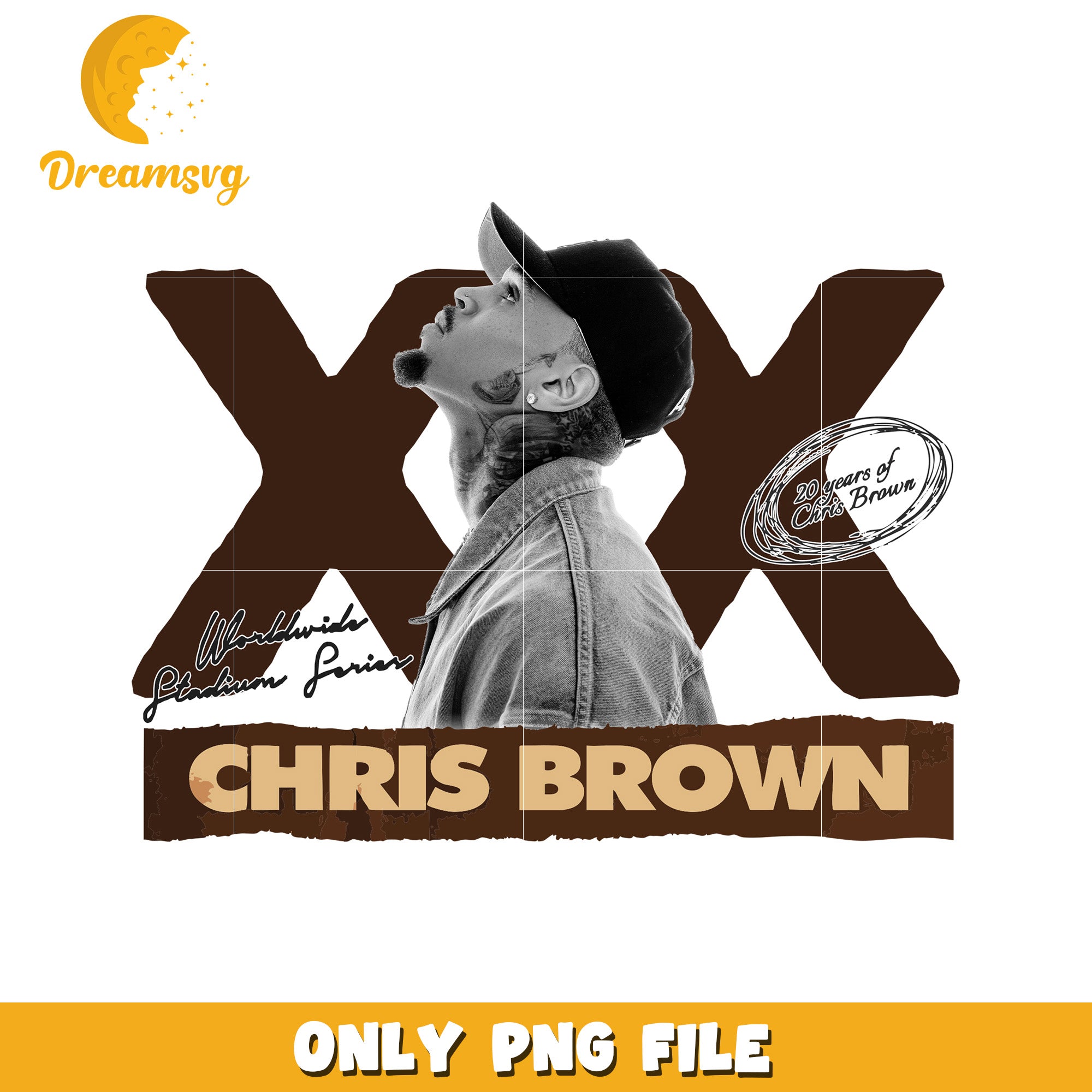 Christ brown xx tour png, chris brown tour 2025 png, breezy stadium concert png
