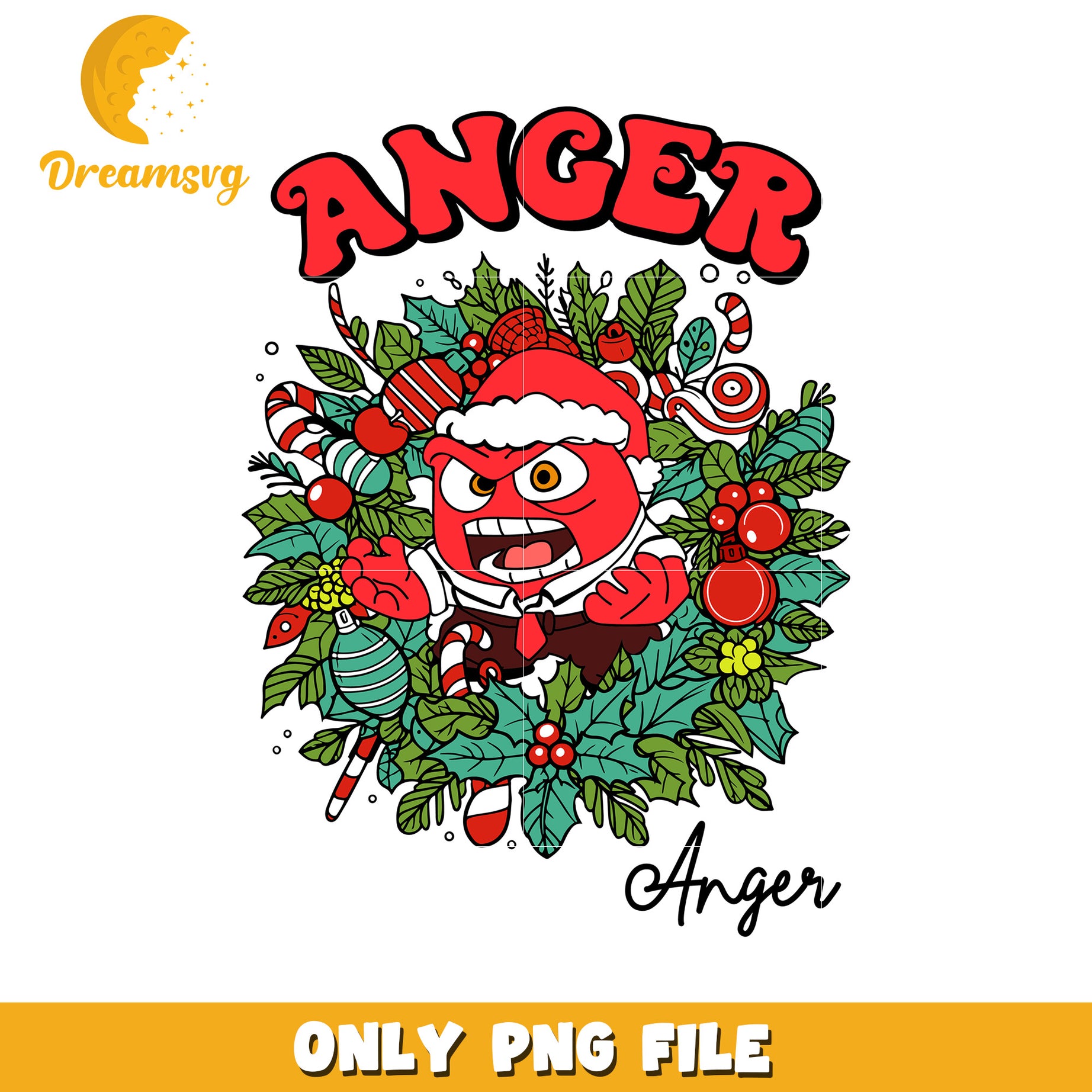 Christmas Anger PNG File
