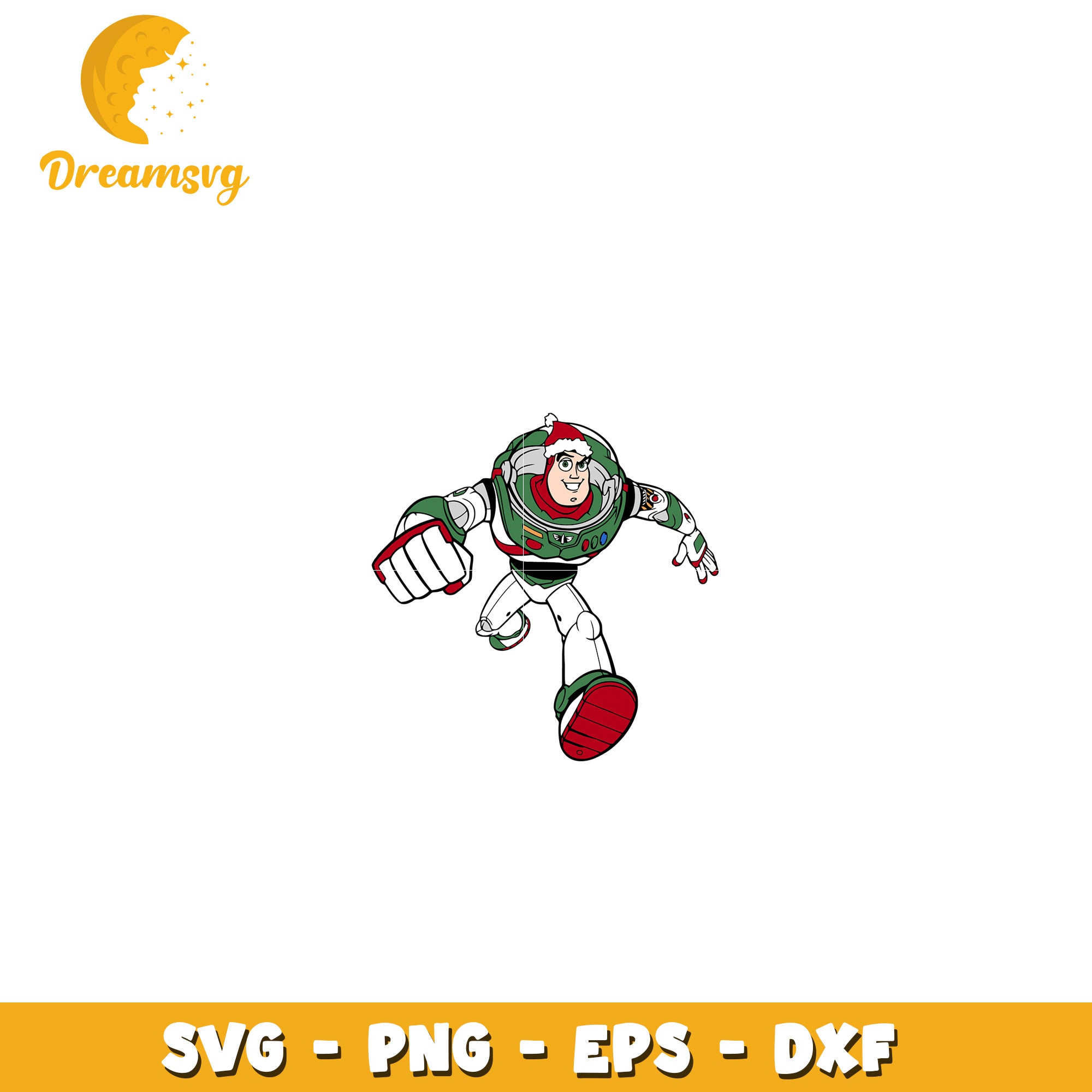 Christmas Buzz Lightyear SVG Cut File