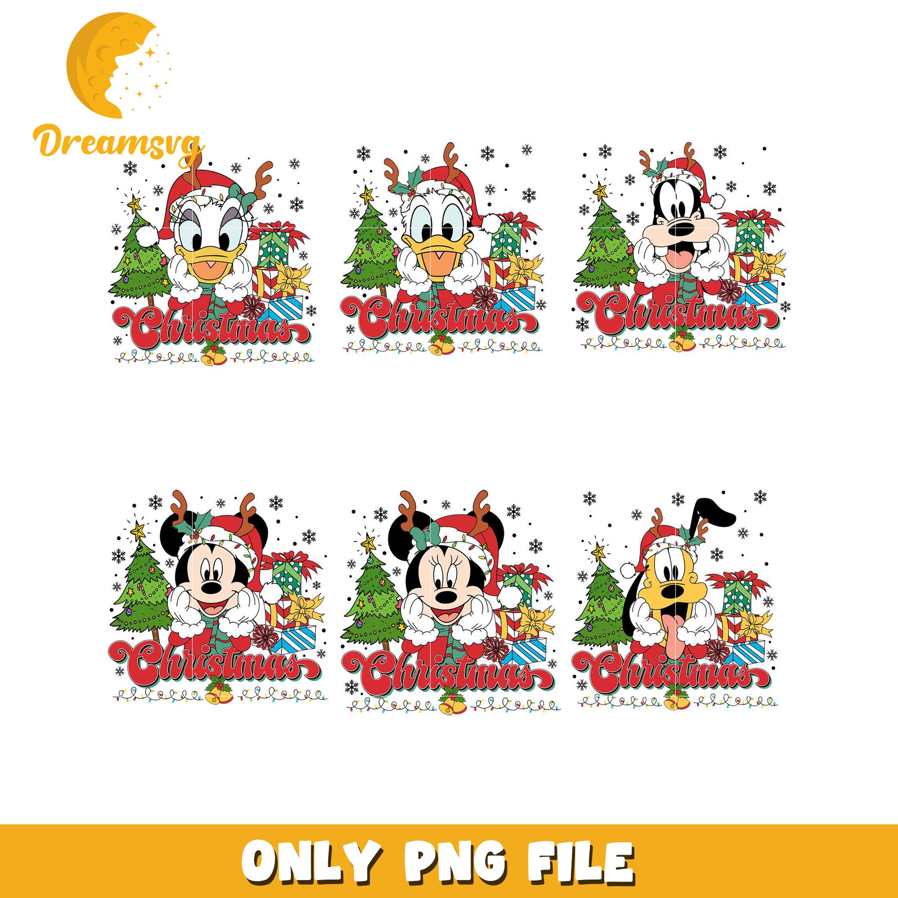 Christmas Character PNG Bundle Cute Holiday Designs