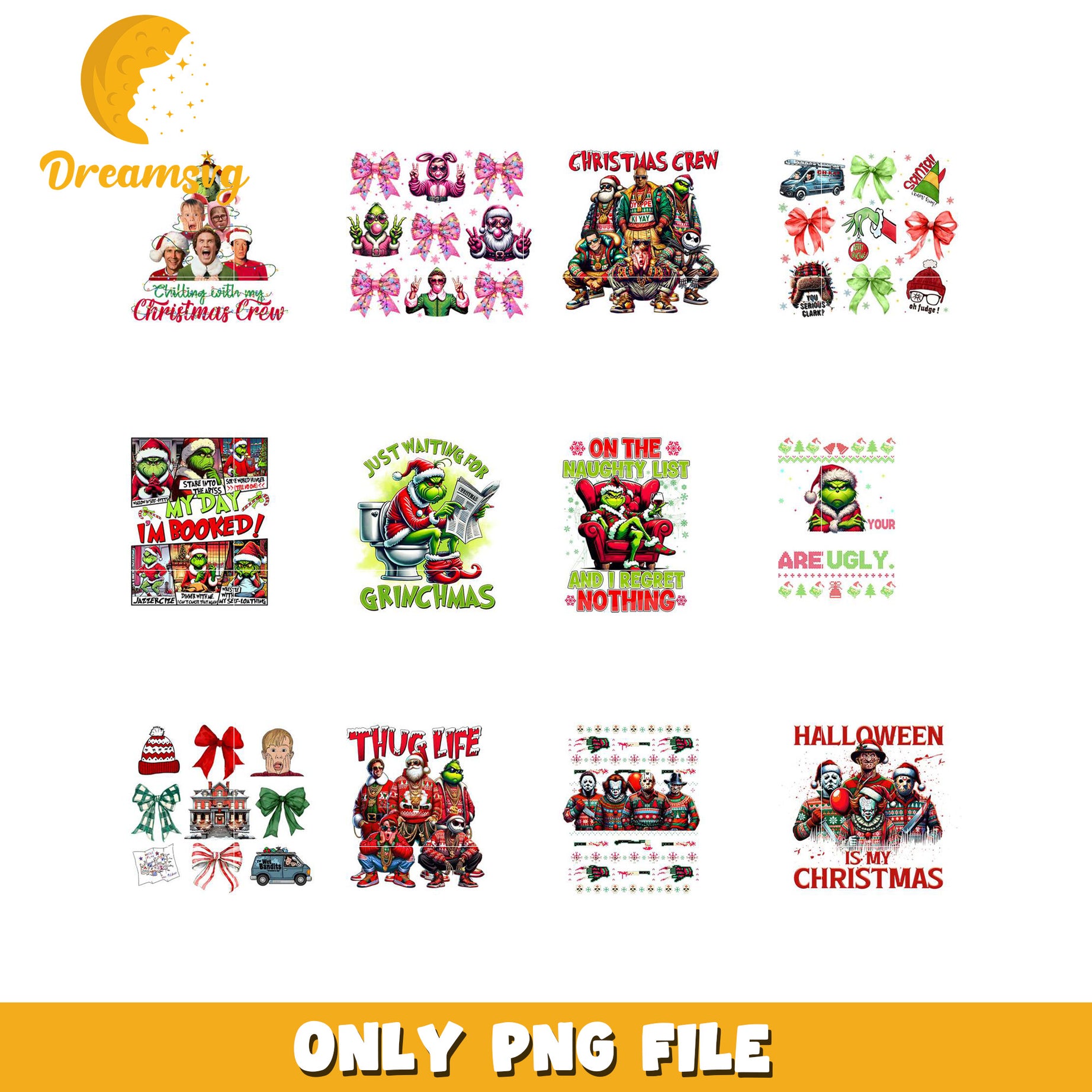 Christmas Crew PNG Bundle Funny Designs