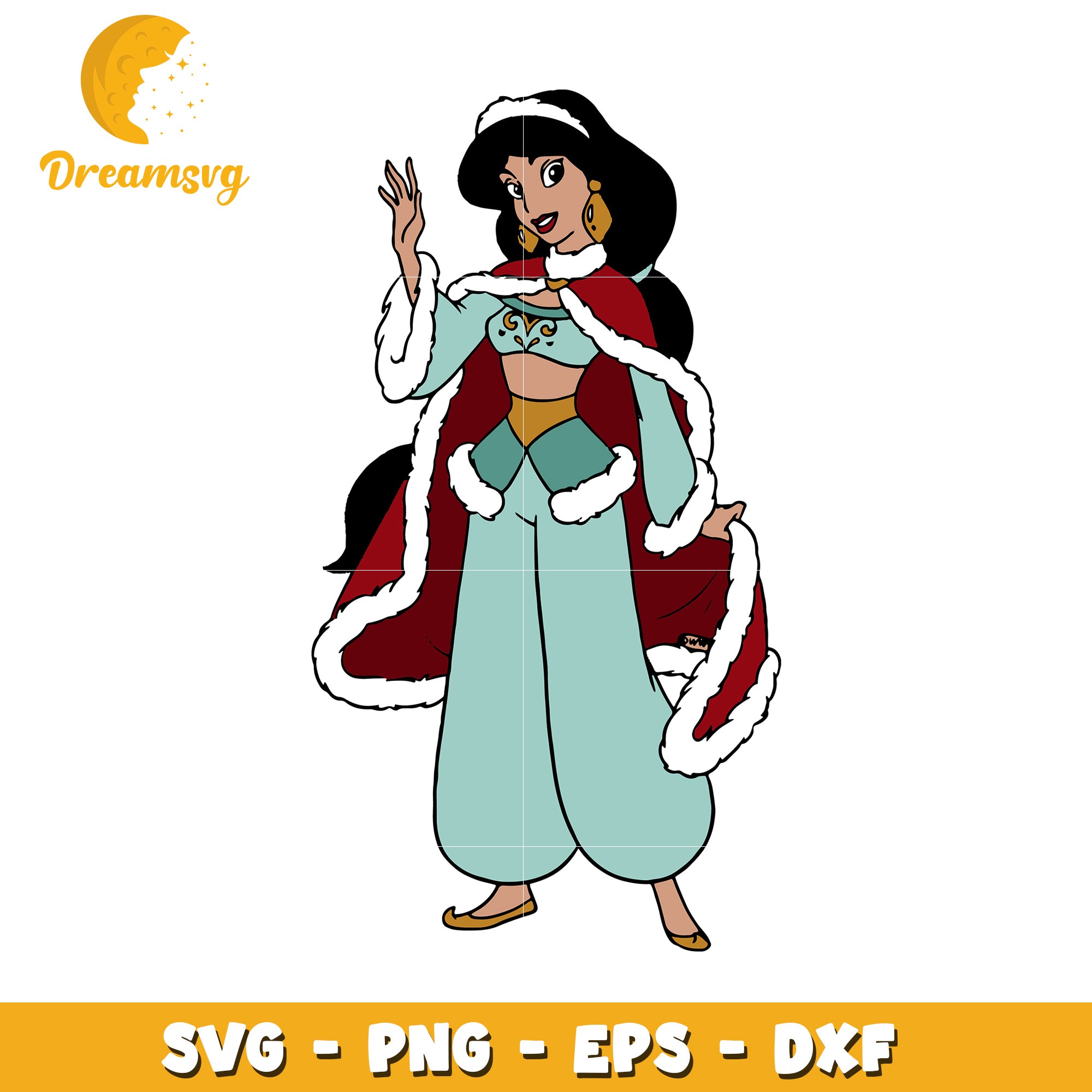 Christmas Jasmine SVG PNG EPS DXF