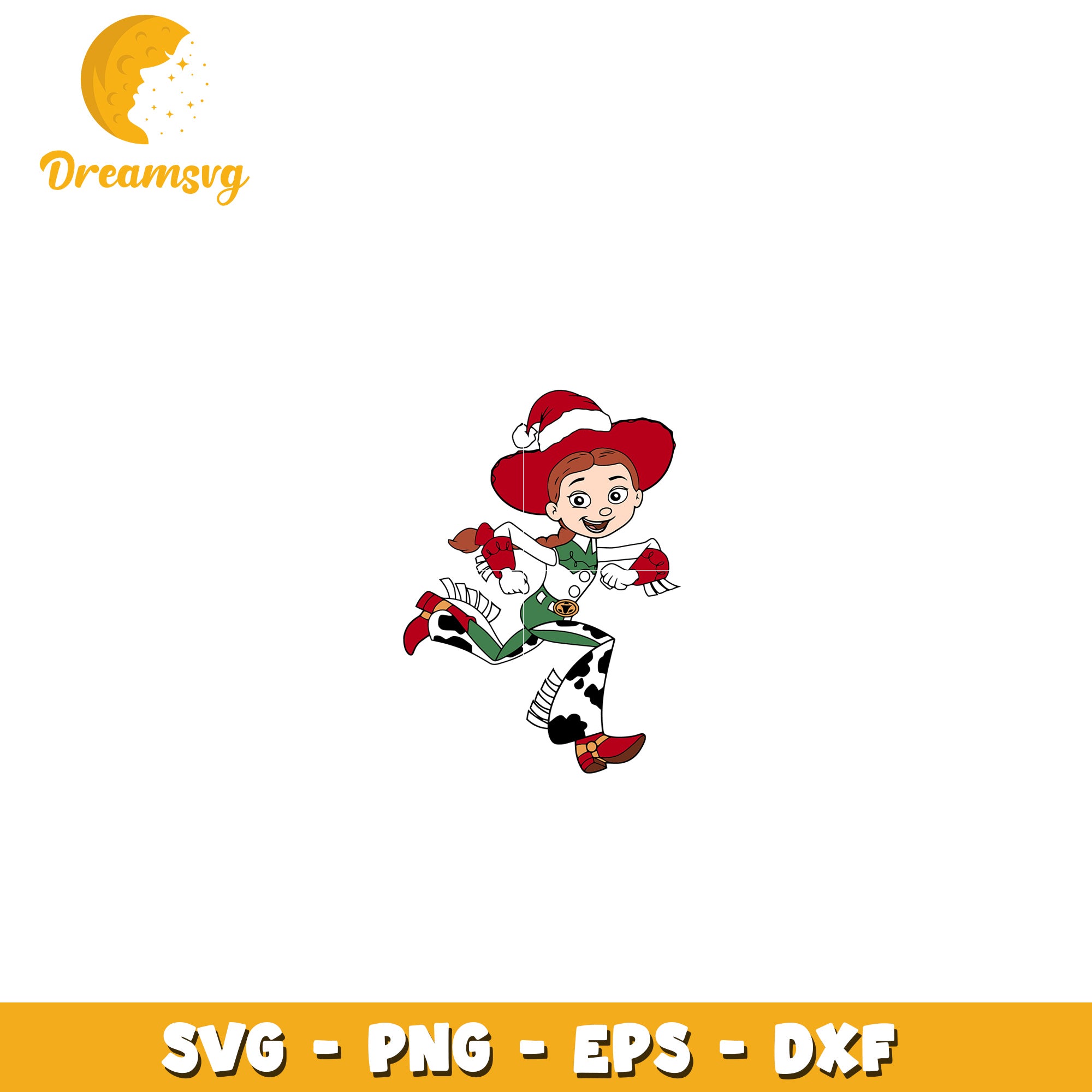 Christmas Jessie SVG Cut File