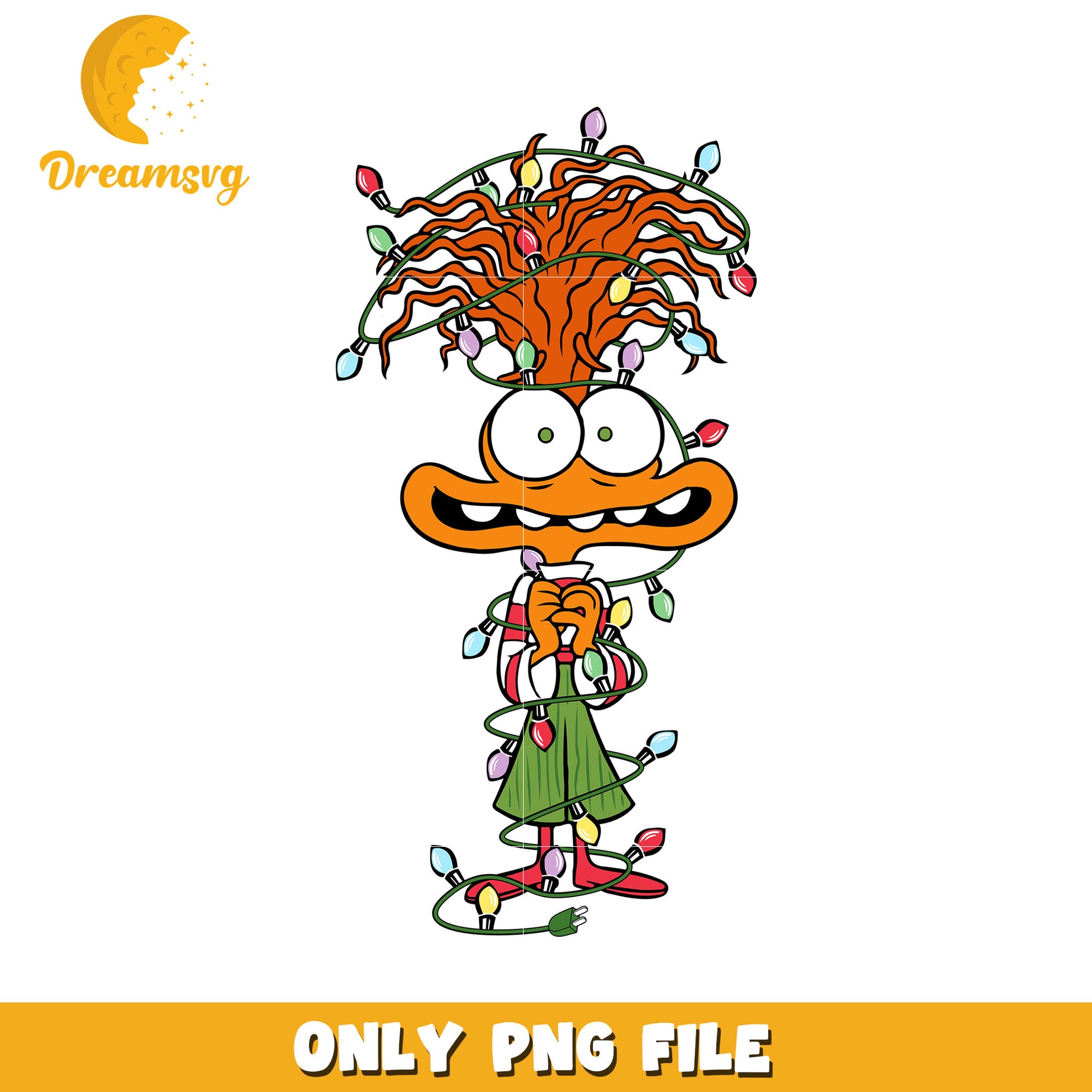 Christmas Lights PNG Character