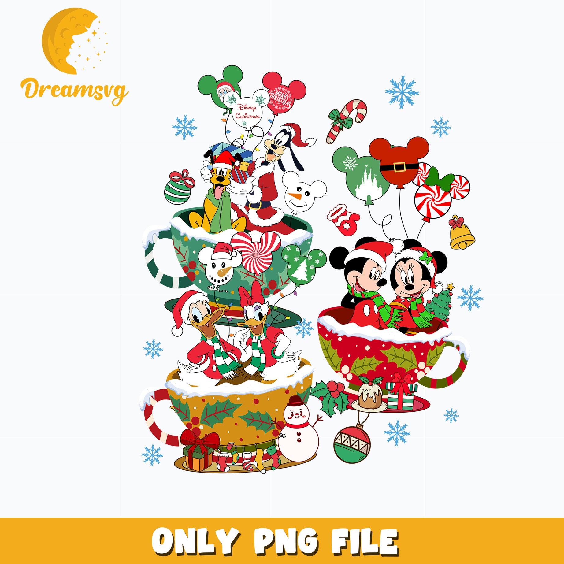 Christmas Mickey Family png