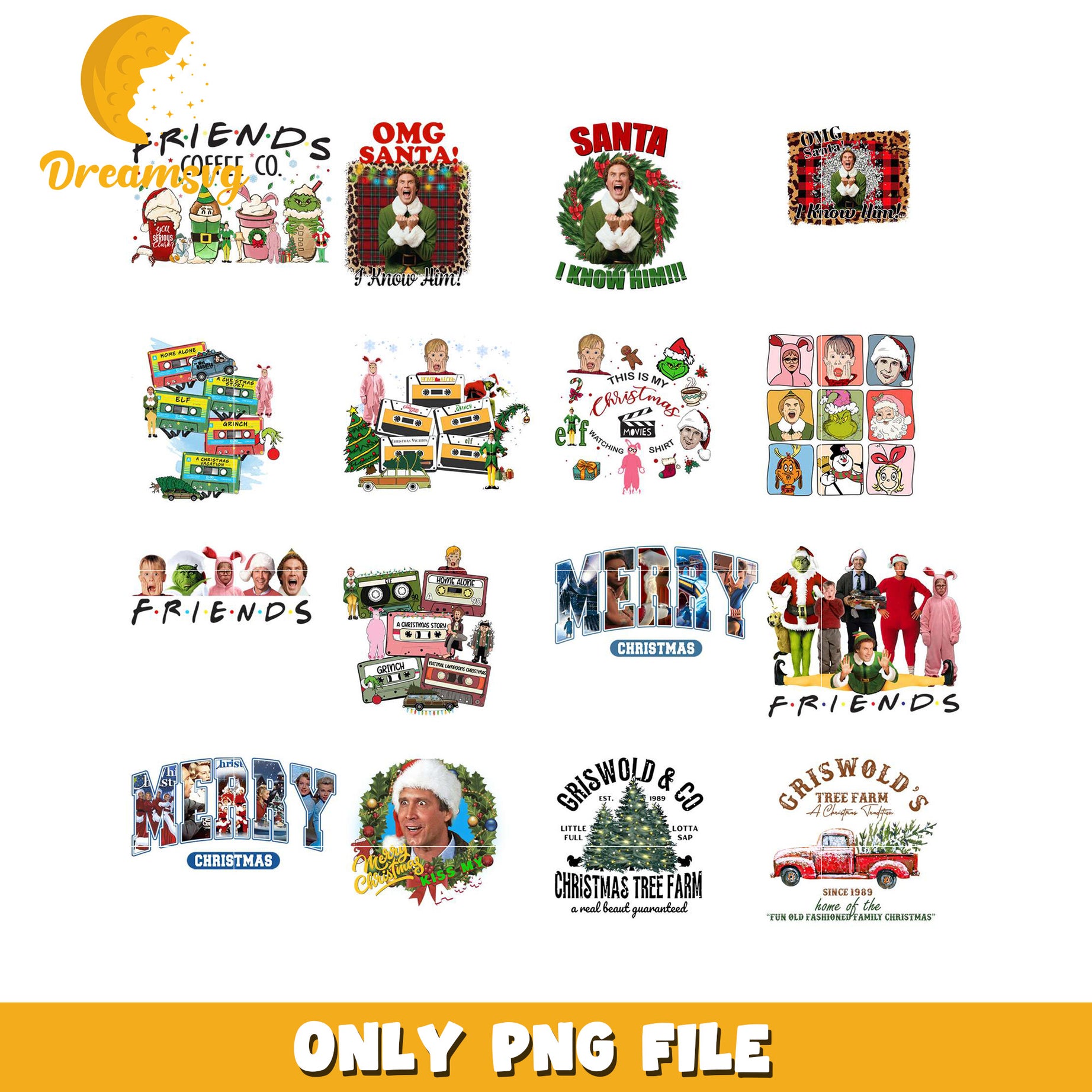 Christmas Movie PNG Bundle