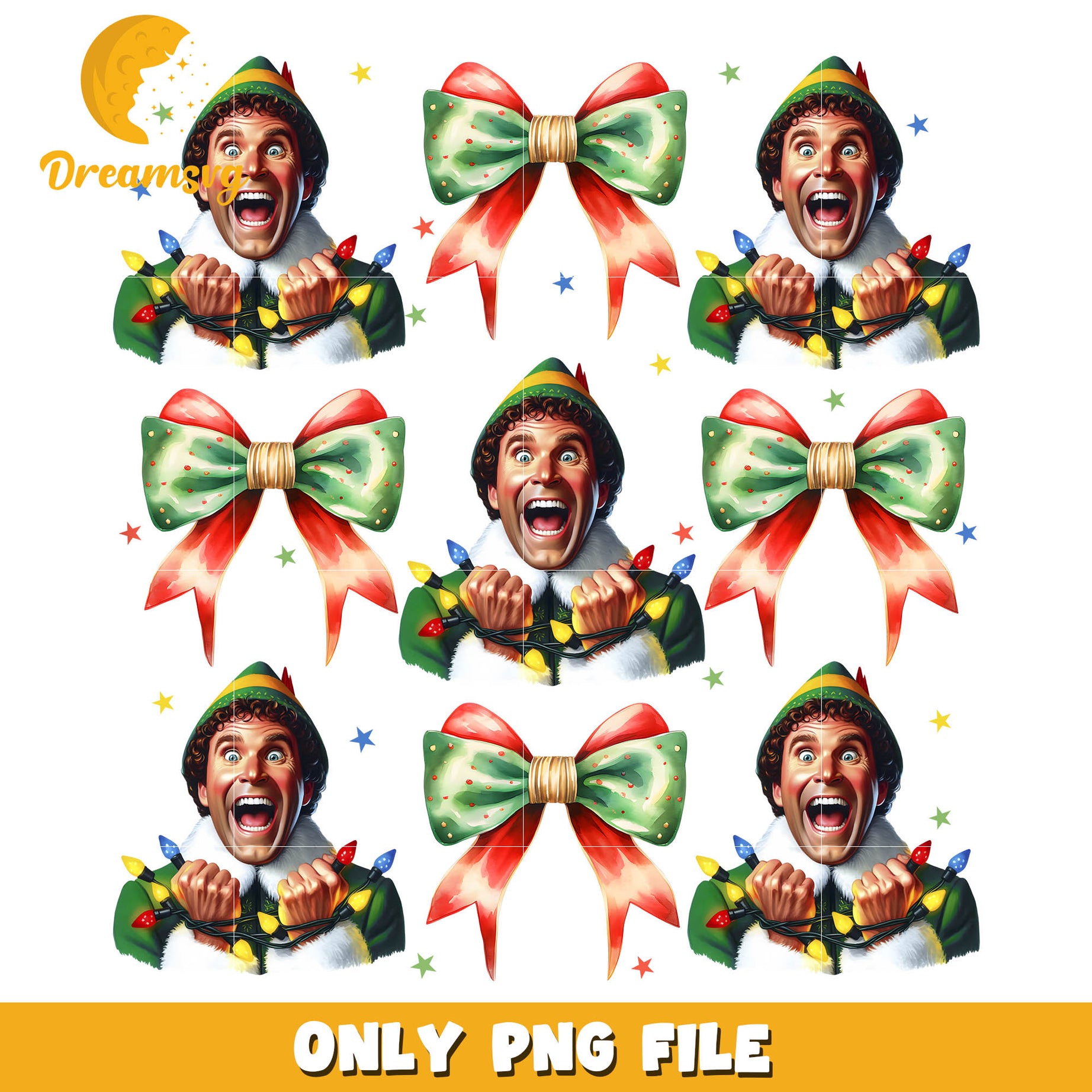Christmas Movies Coquette Png, christmas bows png, elf gnomes​ png