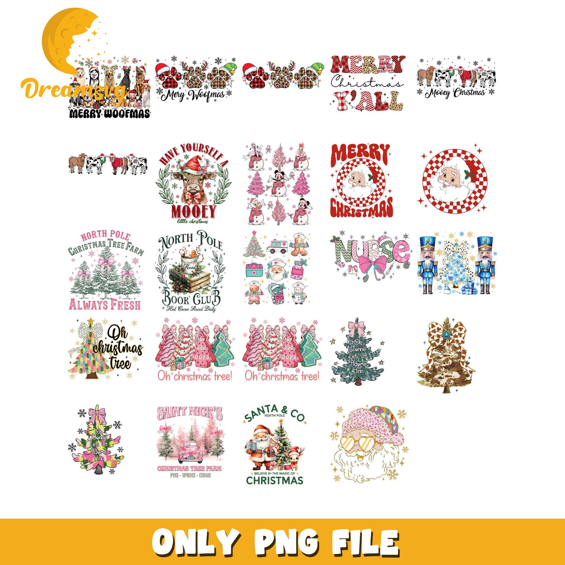 Christmas PNG Bundle 20 Designs