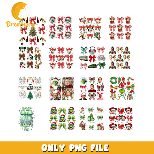 Christmas PNG Bundle Movie & Disney Designs