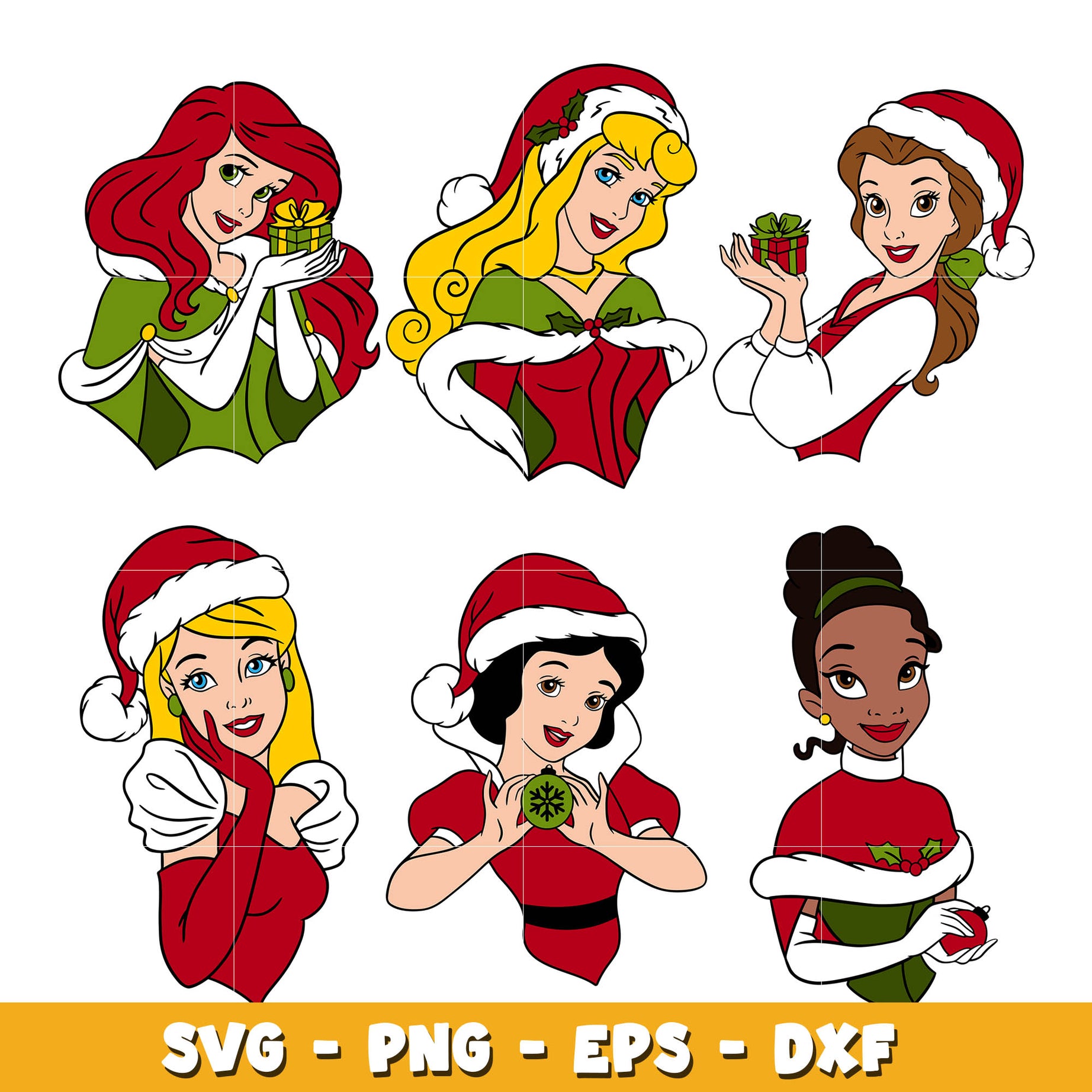 Disney Princess Mean Girls Christmas bundle svg, Disney Princess svg, Digital download