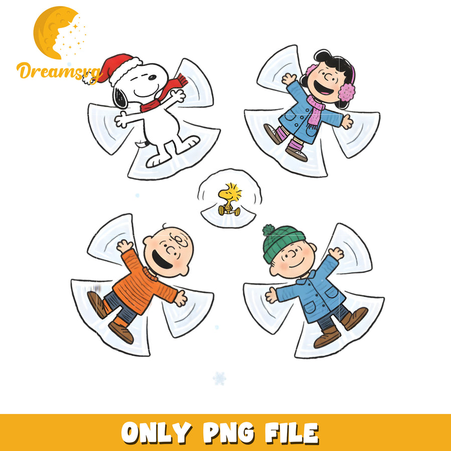 Christmas Snoopy and Friends png, spirit christmas png, merry christmas​ png