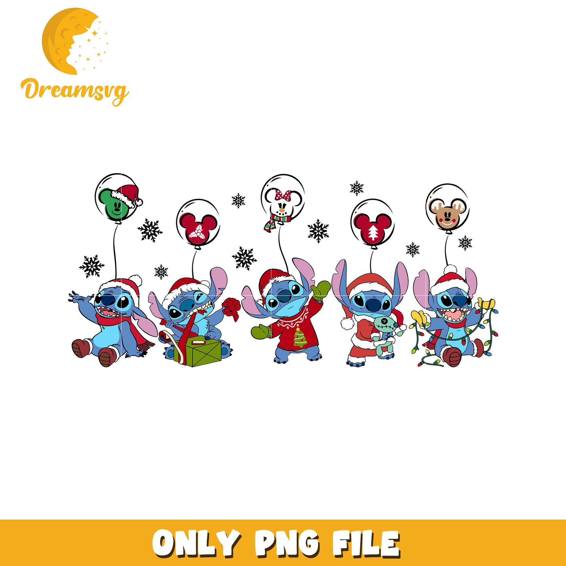 Christmas Stitch PNG Bundle
