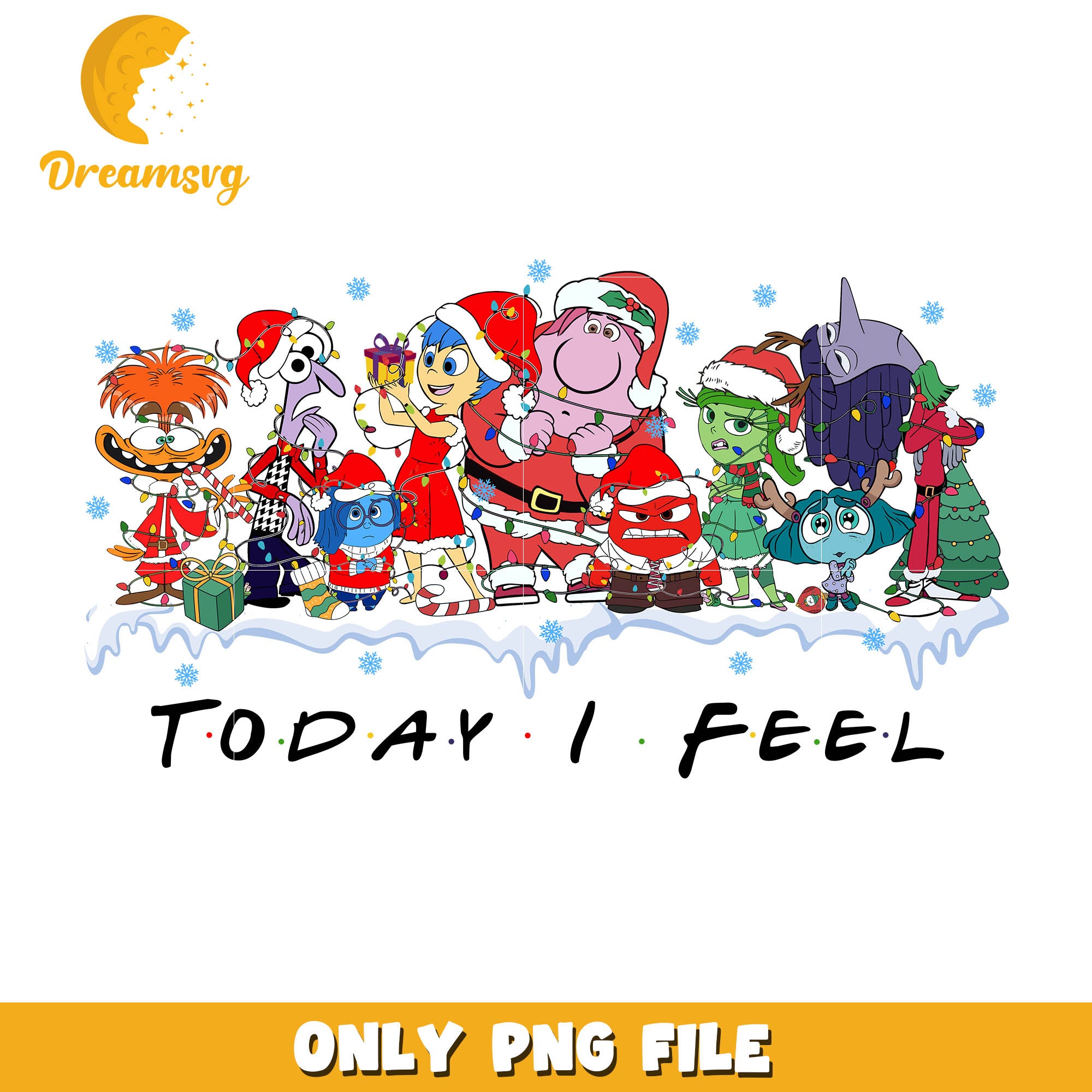 Christmas inside out 2 today i feel png, inside out movie png