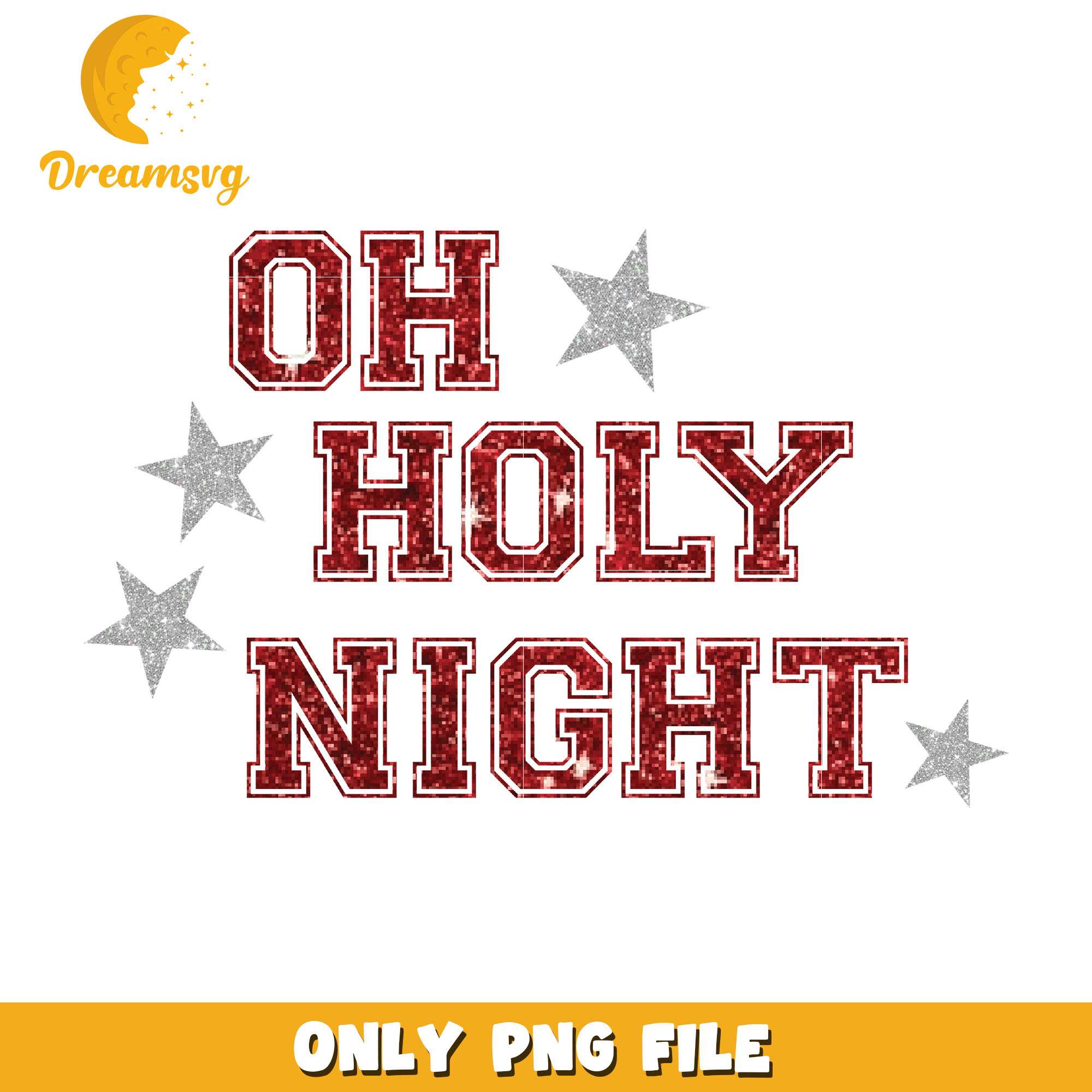 Christmas oh holly night png, holly night png, christmas png