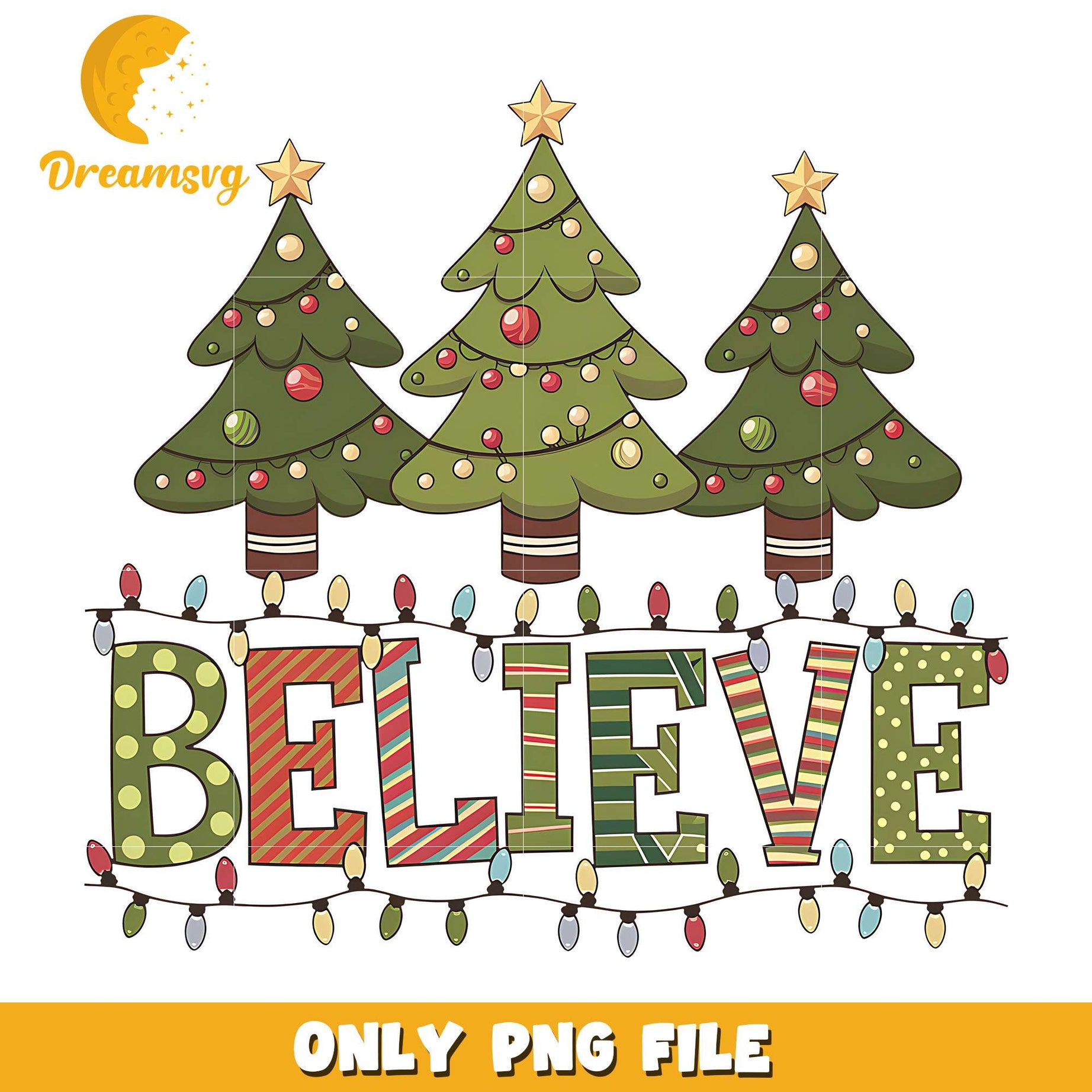 Christmas tree believe png, christmas tree png, christmas png