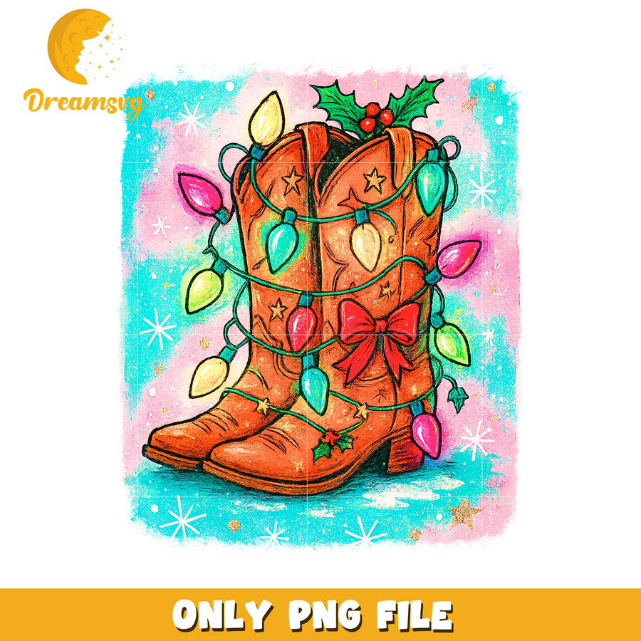 Christmas boost png, christmas design​​​ png, knitted art png