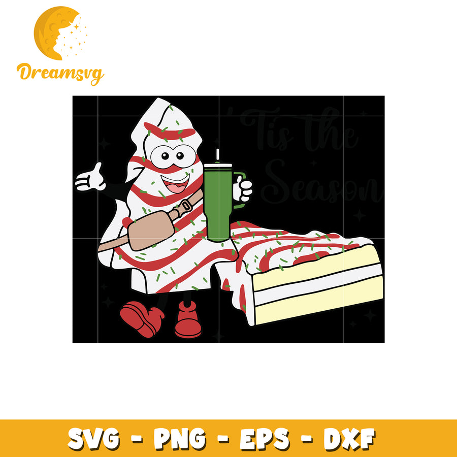 Christmas candy cane cake design svg, christmas svg, candy cane svg