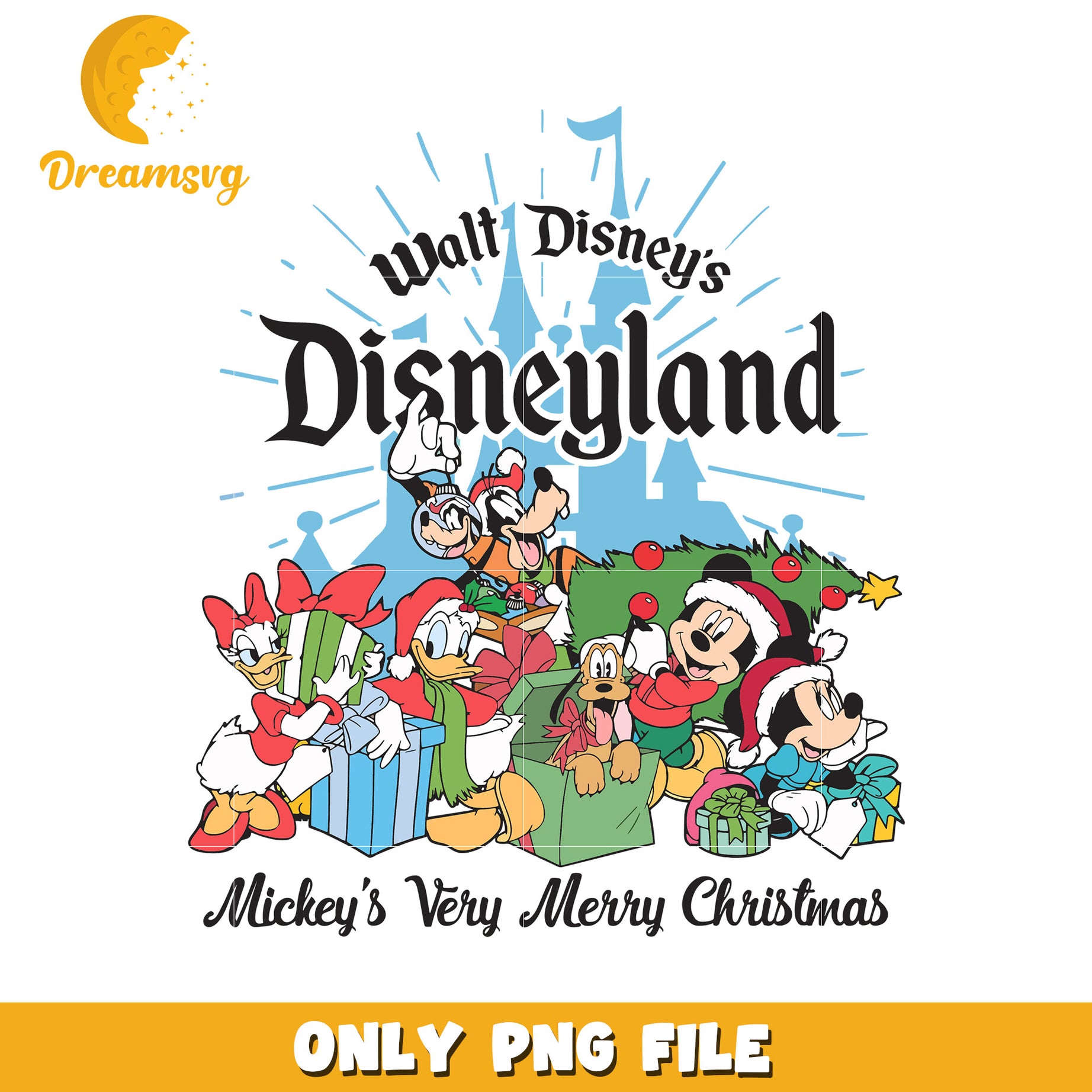 Christmas disneyland png, christmas bell png, disney world png