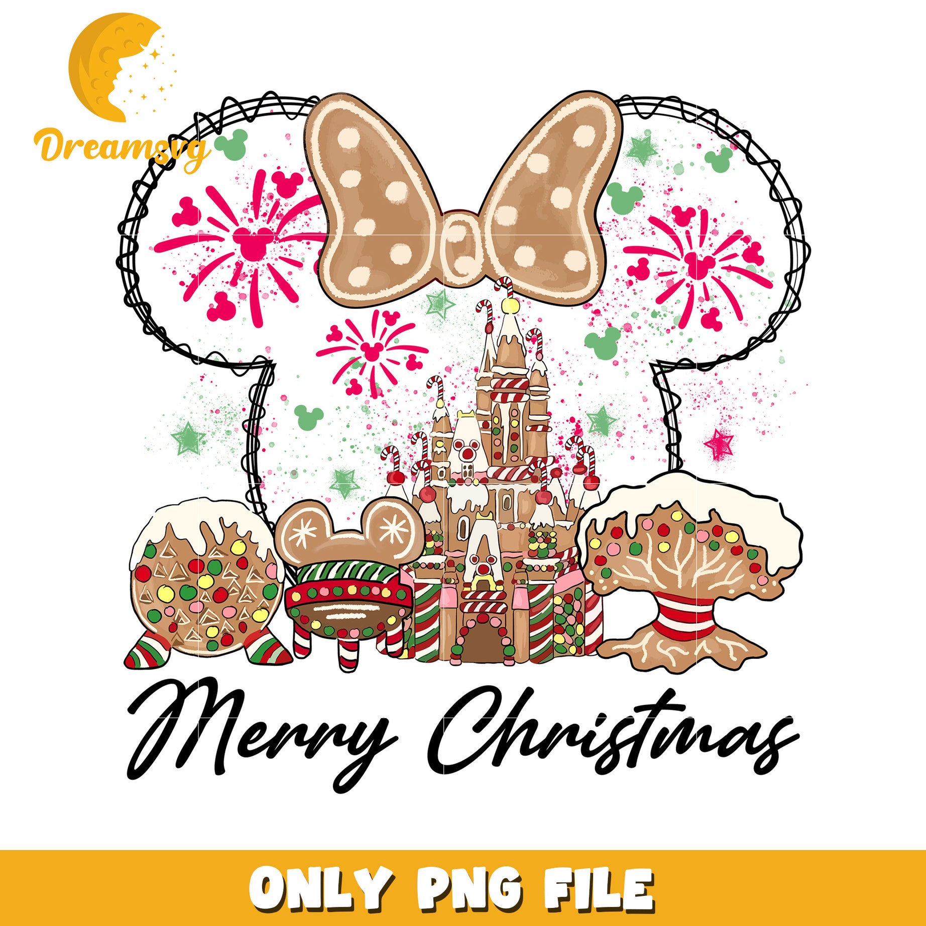 Christmas disneyland png, holiday cheer png, disney festive png
