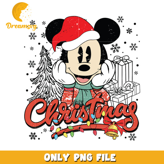 Christmas mickey png, disney characters png, spirit christmas png