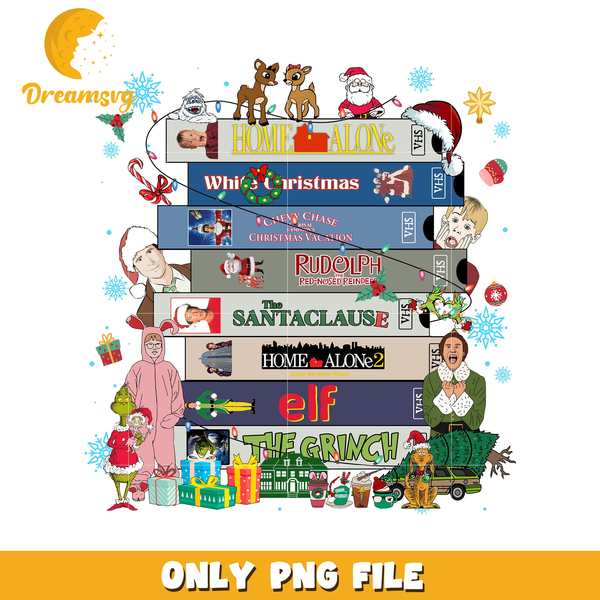 Christmas movies png, the christmas png, grinch christmas tree png