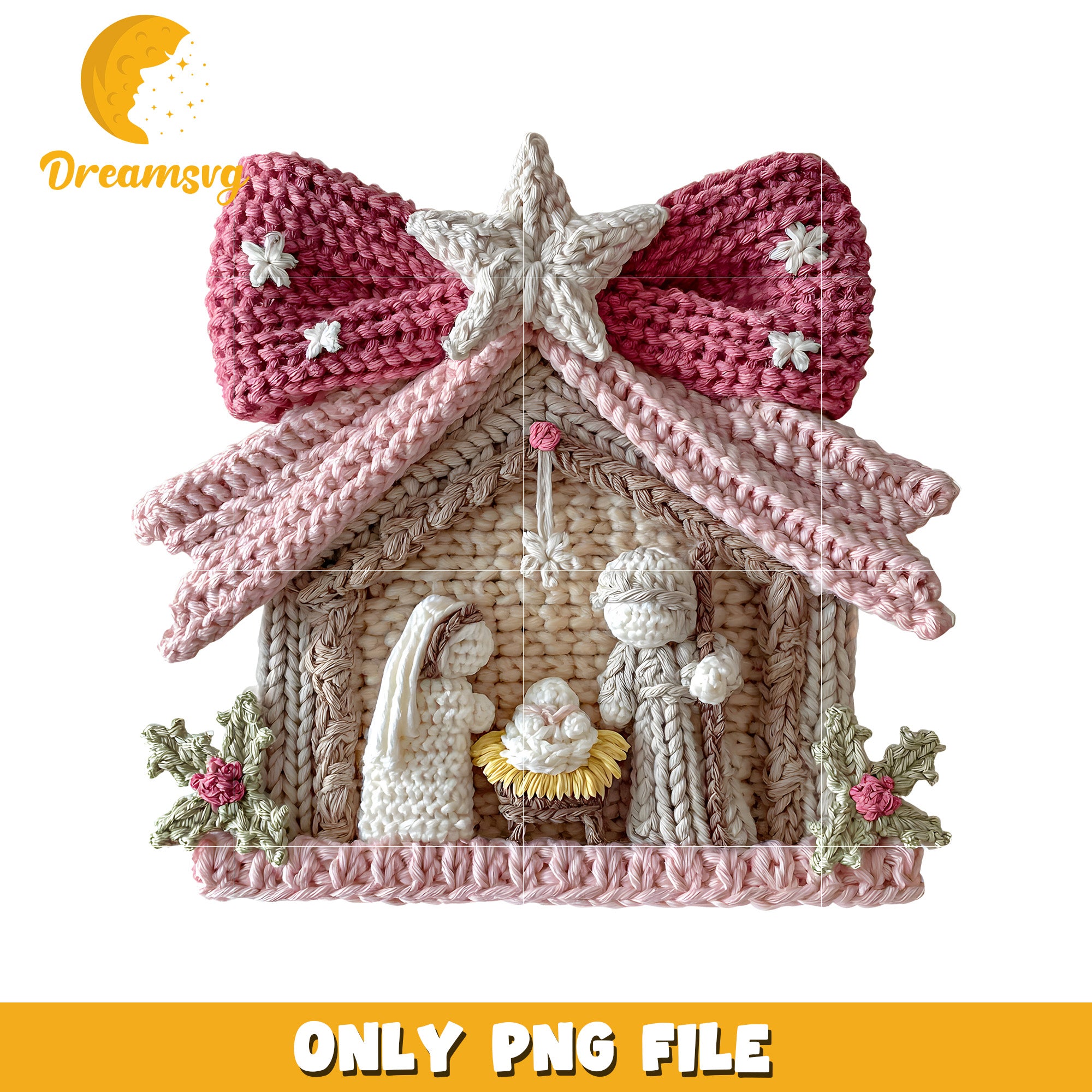 Christmas png, christmas cookies​​​ png, yarn art png