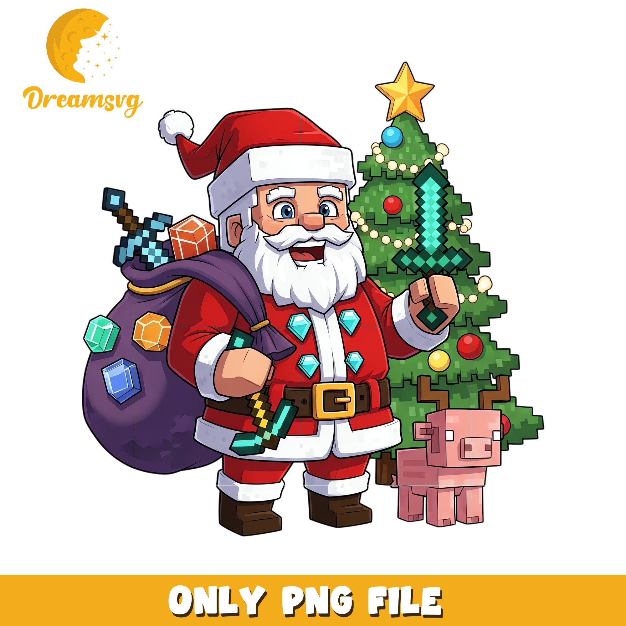 Christmas santa png, spirit christmas png, merry christmas​ png