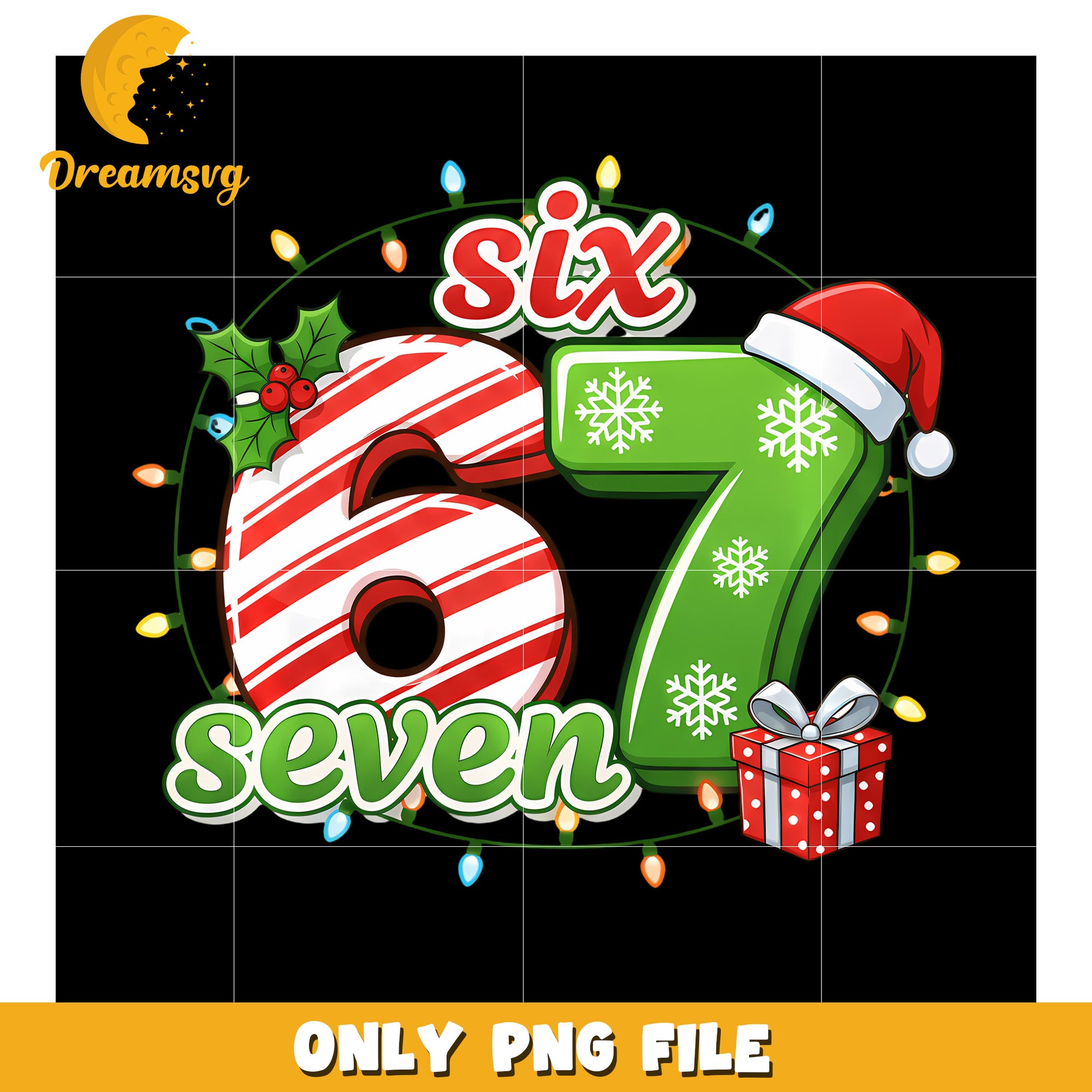 Christmas six seven png, six seven kid​ png, png