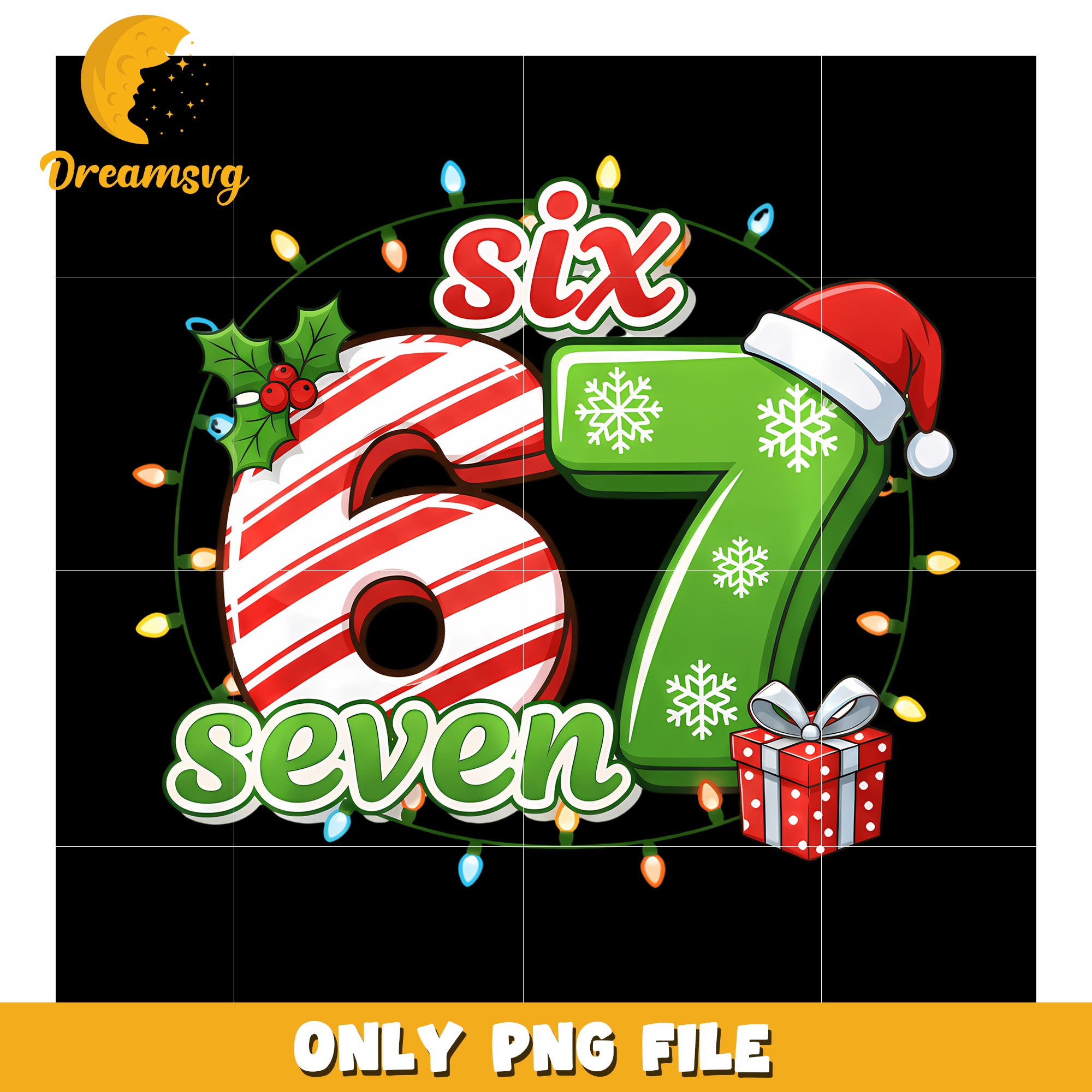 Christmas six seven png, six seven kid​ png, png