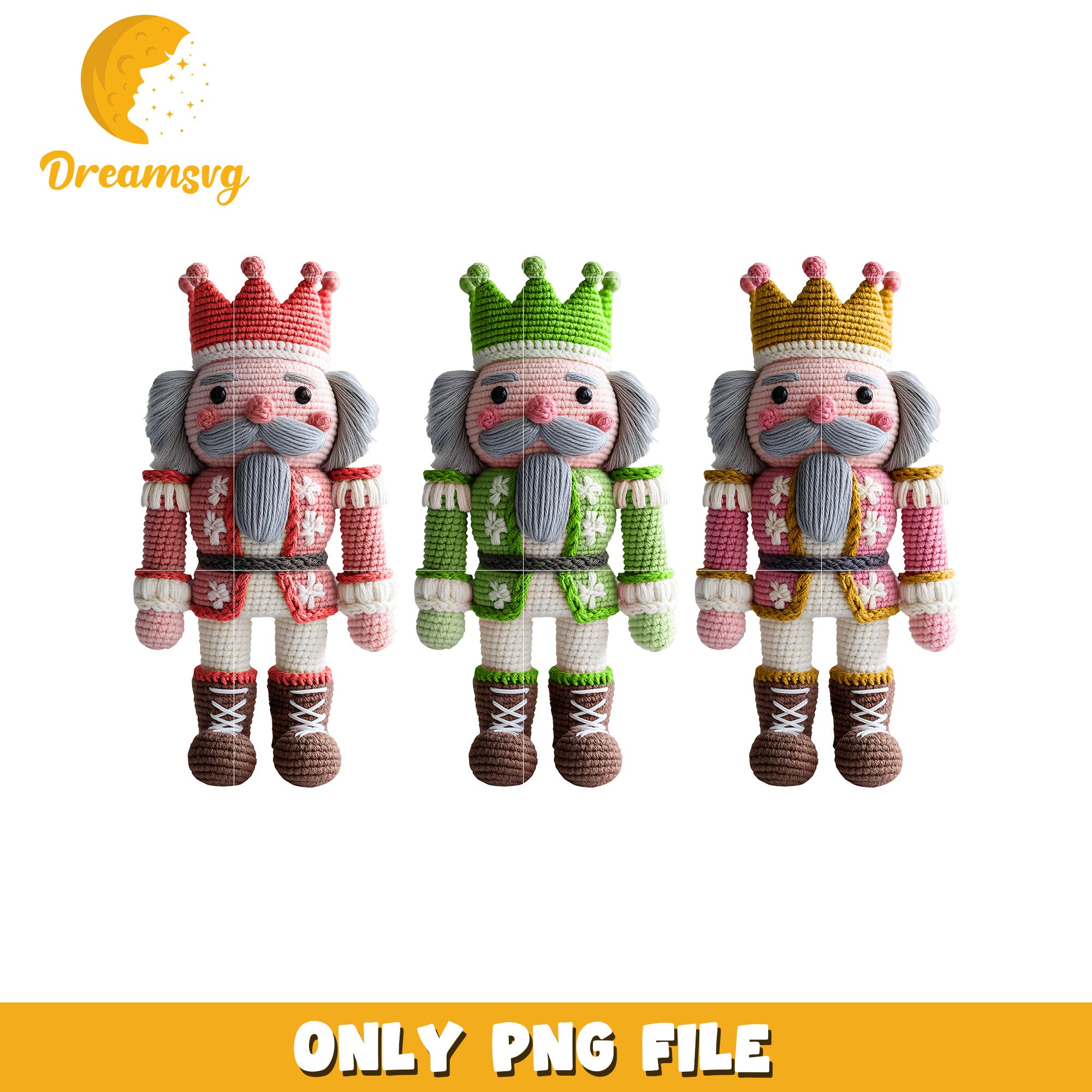 Christmas soldiers png, christmas design​​​ png, knitted art png