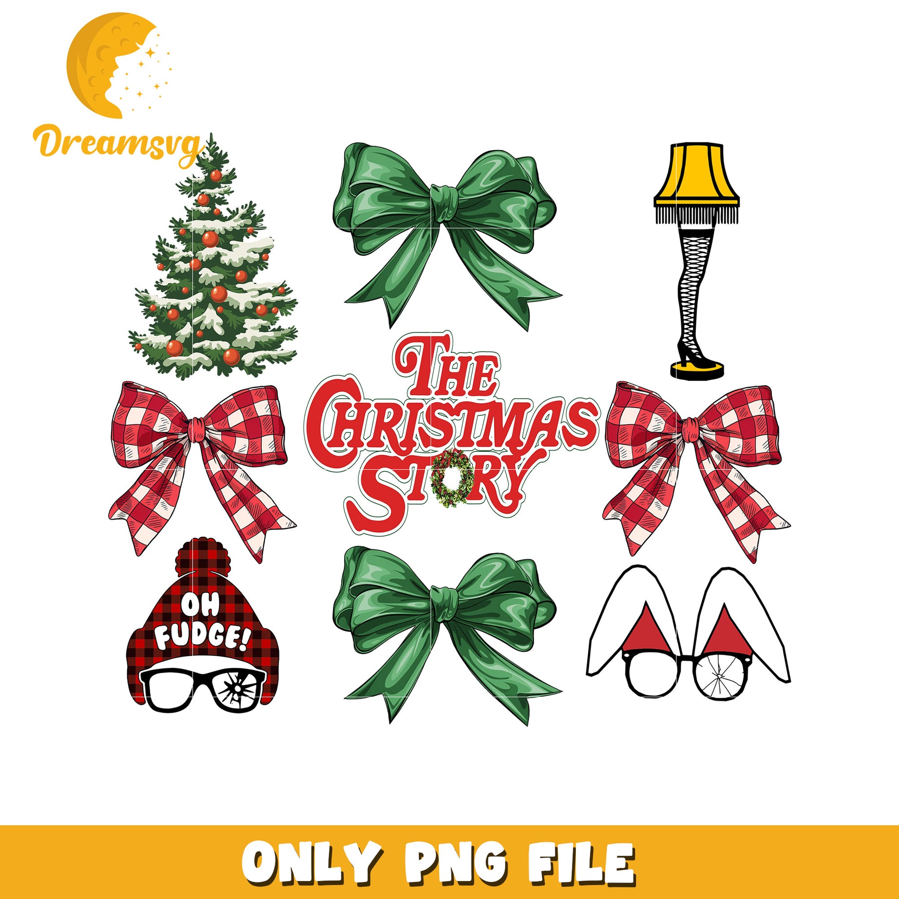 Christmas story png, grinch face​ png, christmas white png