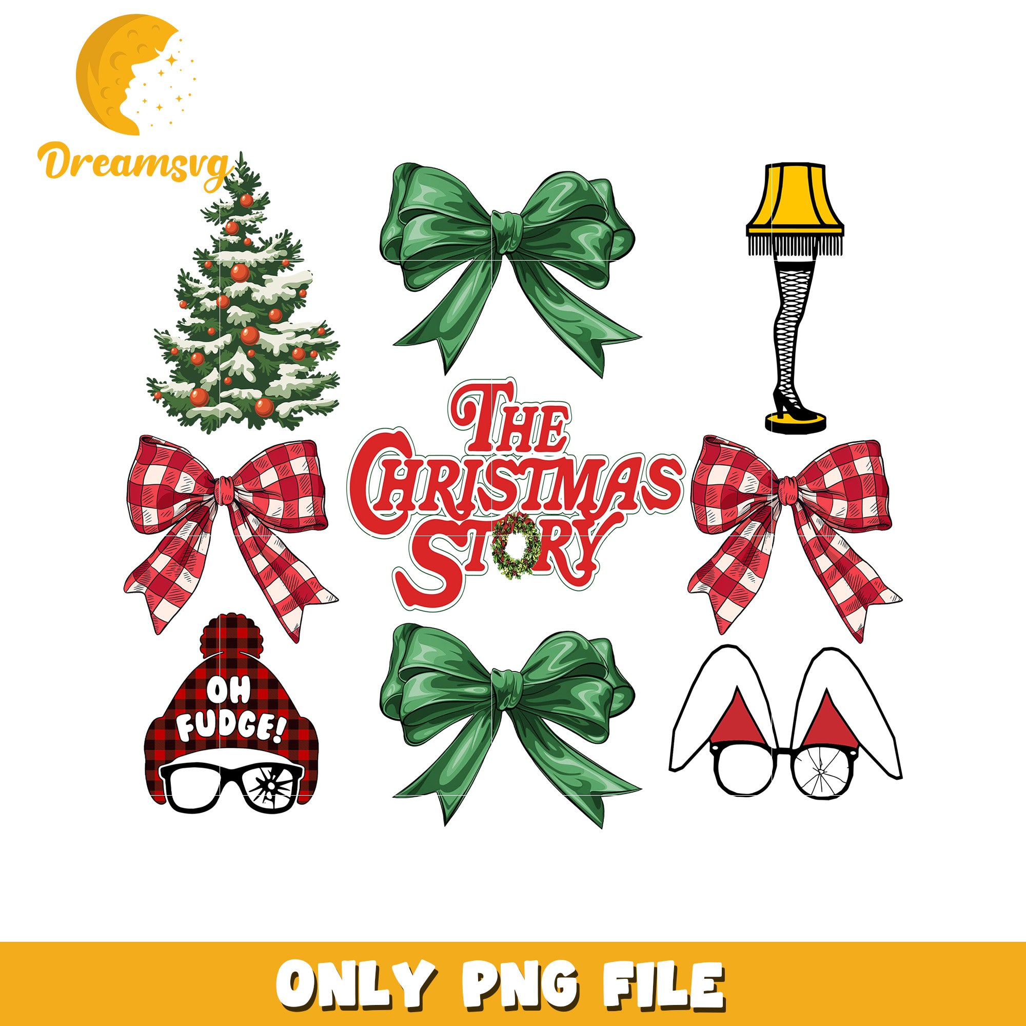 Christmas story png, grinch face​ png, christmas white png