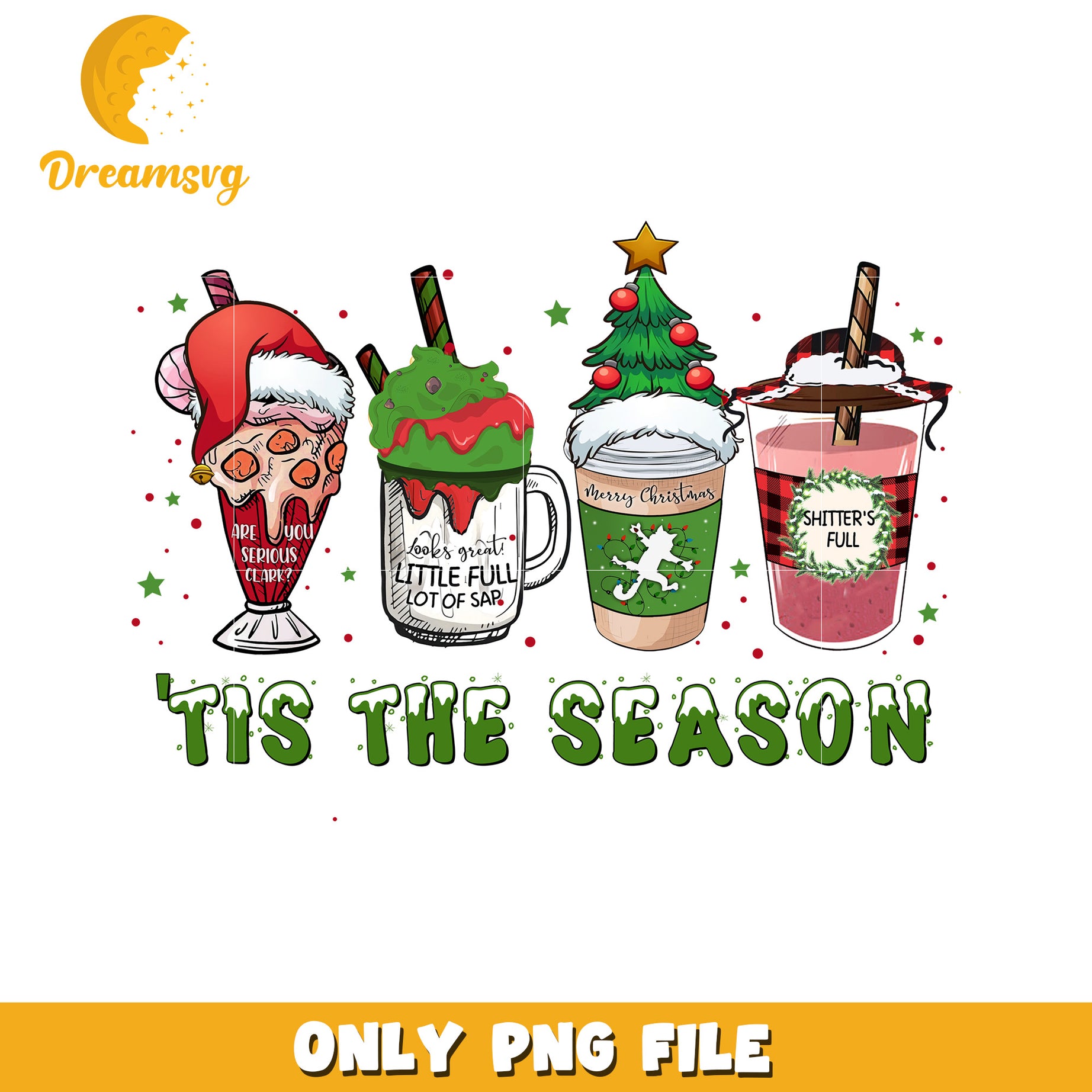 Christmas tis the season png, christmas decor png, grinch smile png
