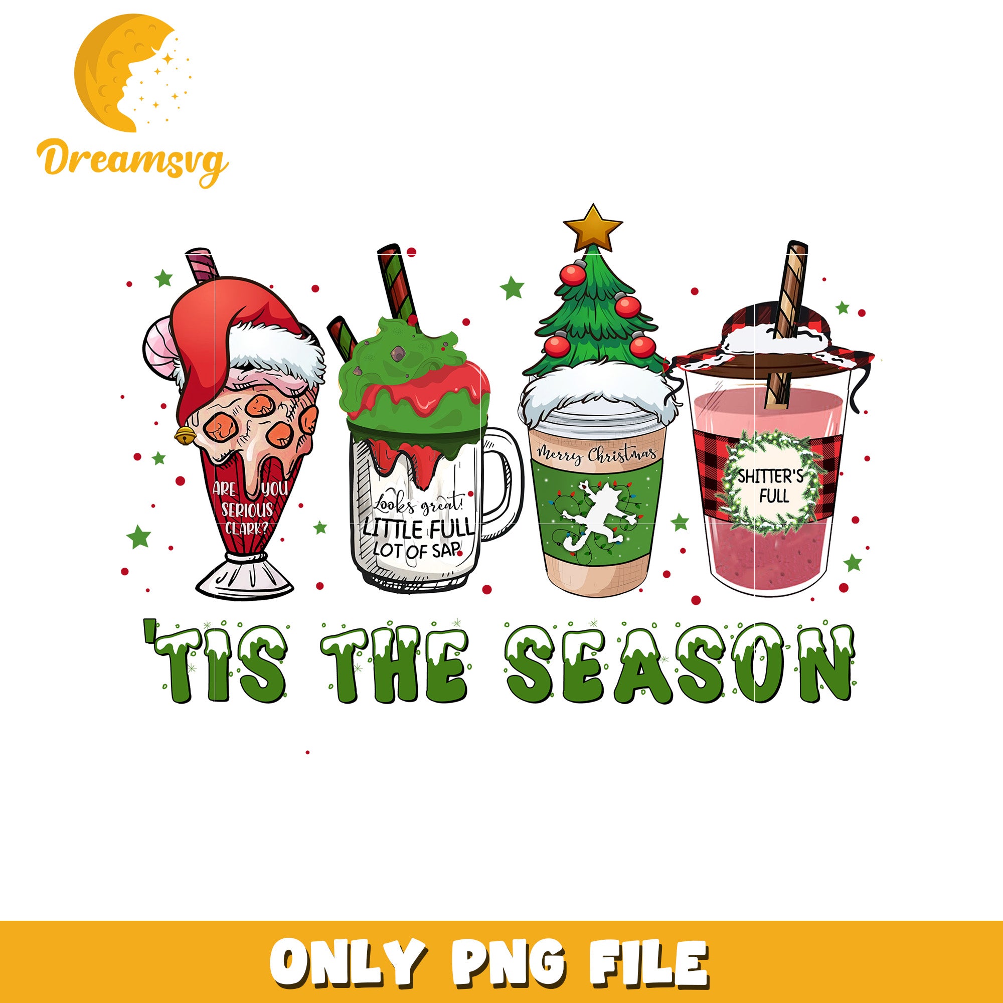 Christmas tis the season png, christmas decor png, grinch smile png