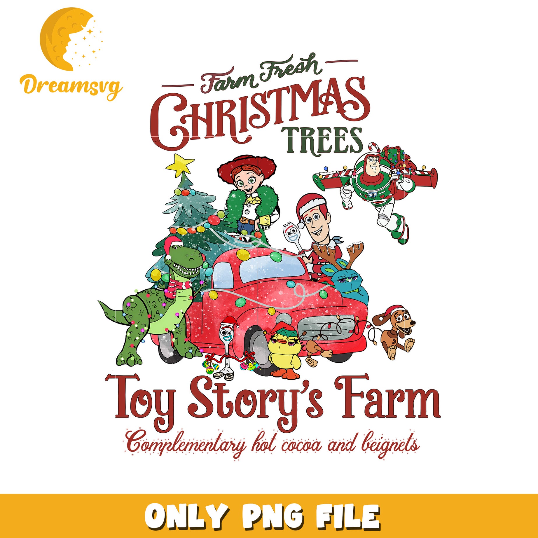 Christmas toy story's farm png, disney png, happy christmas png